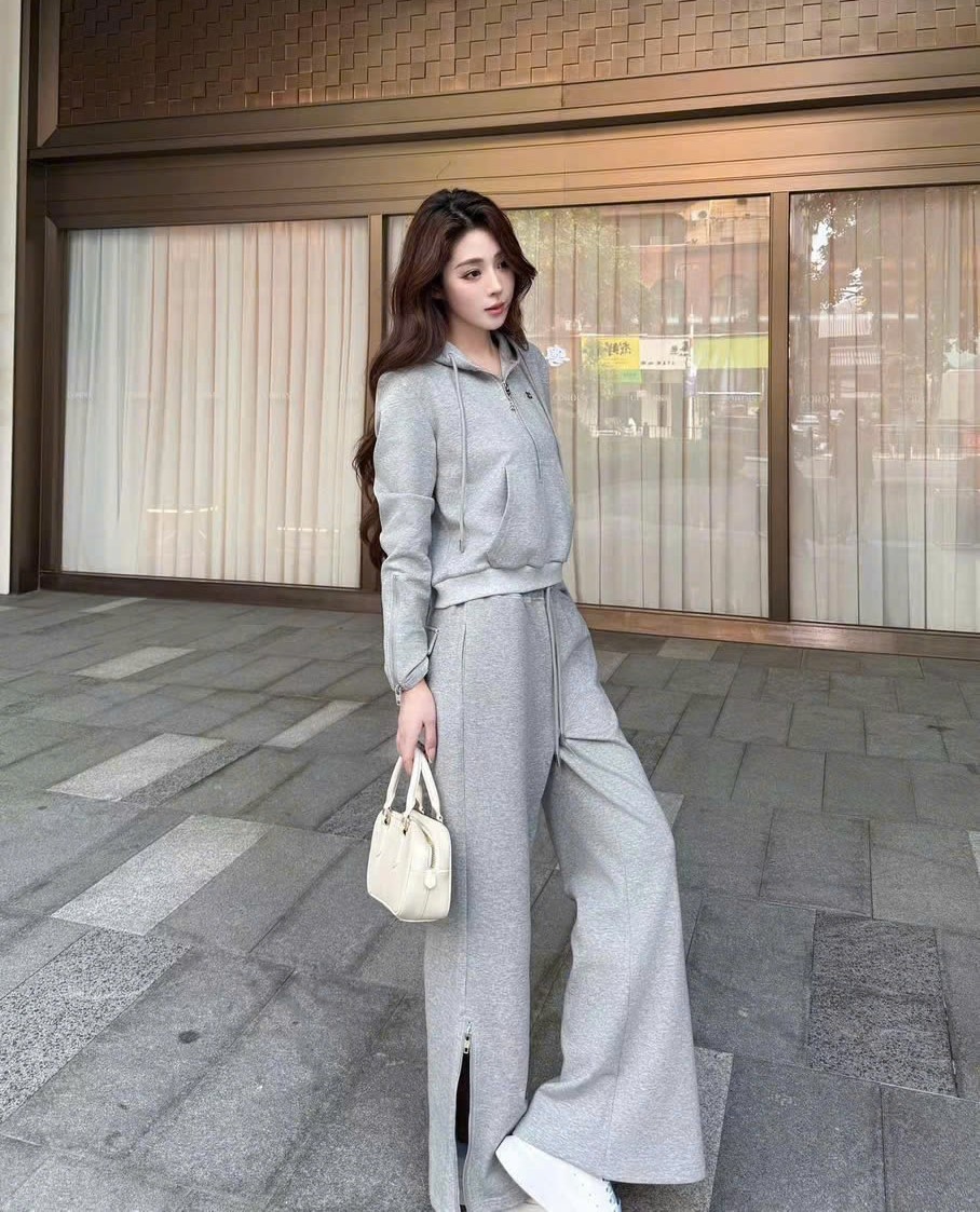 Combo áo quần dài xám đen Celine 4