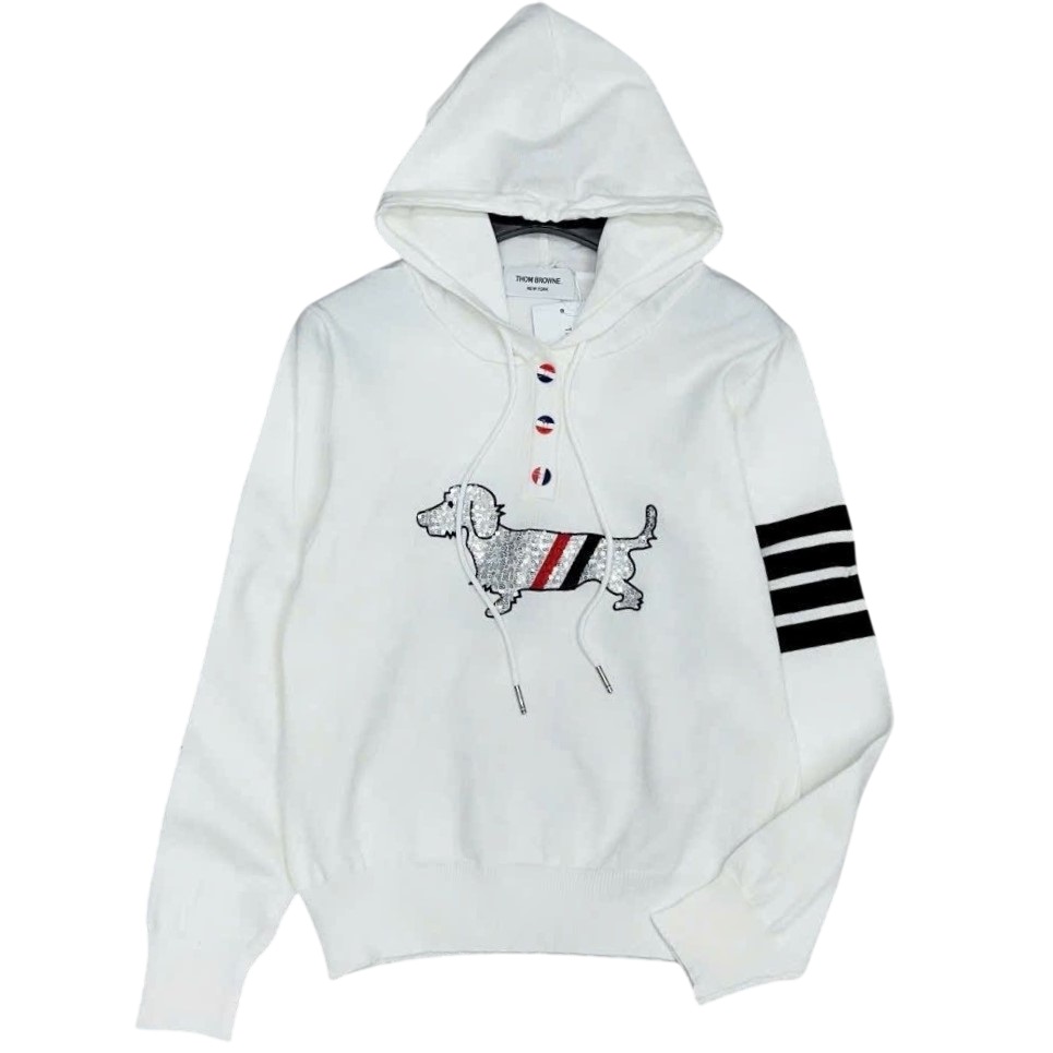 Set áo nón chú chó váy ngắn xếp ly thời trang Thom Browne 6