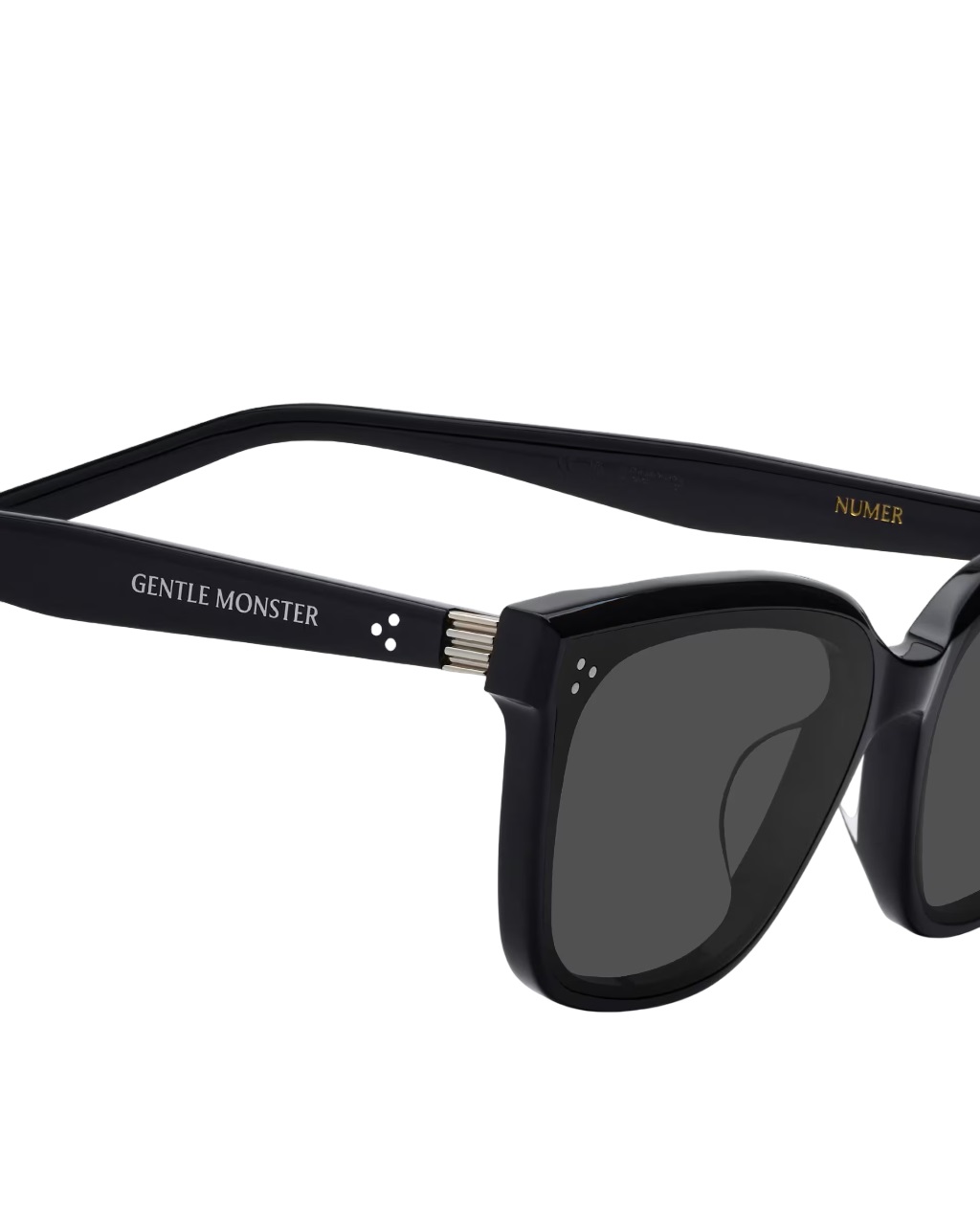 Kính Gentle Monster Numer 01 Black Lenses Black Acetate Frame 3