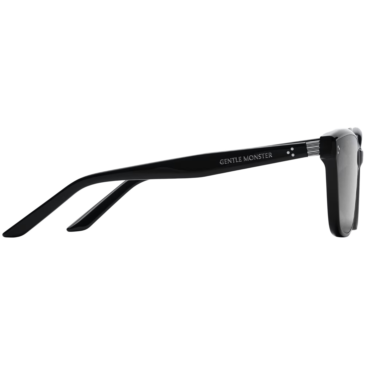 Kính Gentle Monster Numer 01 Black Lenses Black Acetate Frame 4