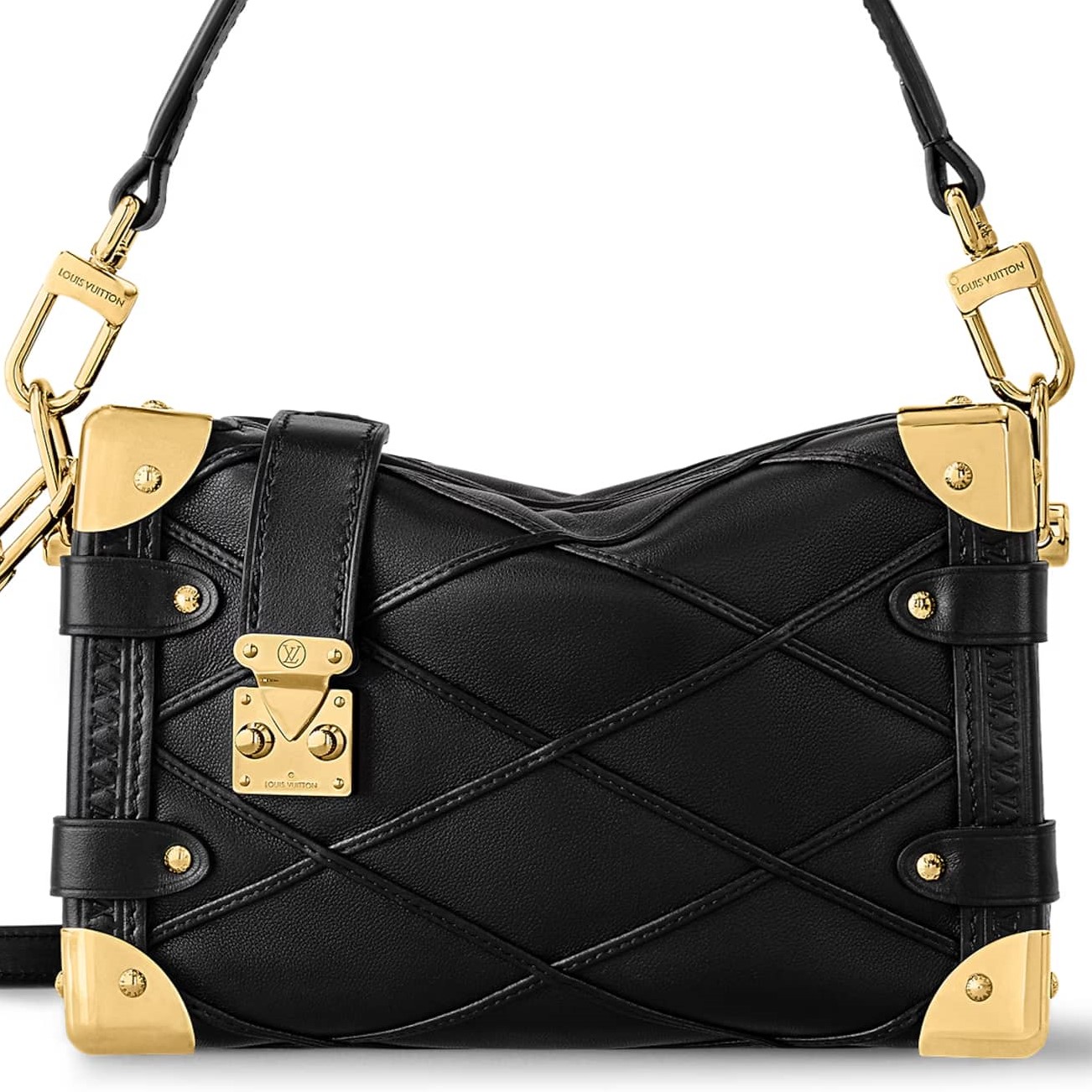 Túi đeo chéo Louis Vuitton Side Trunk PM Malletage Black M83030 5