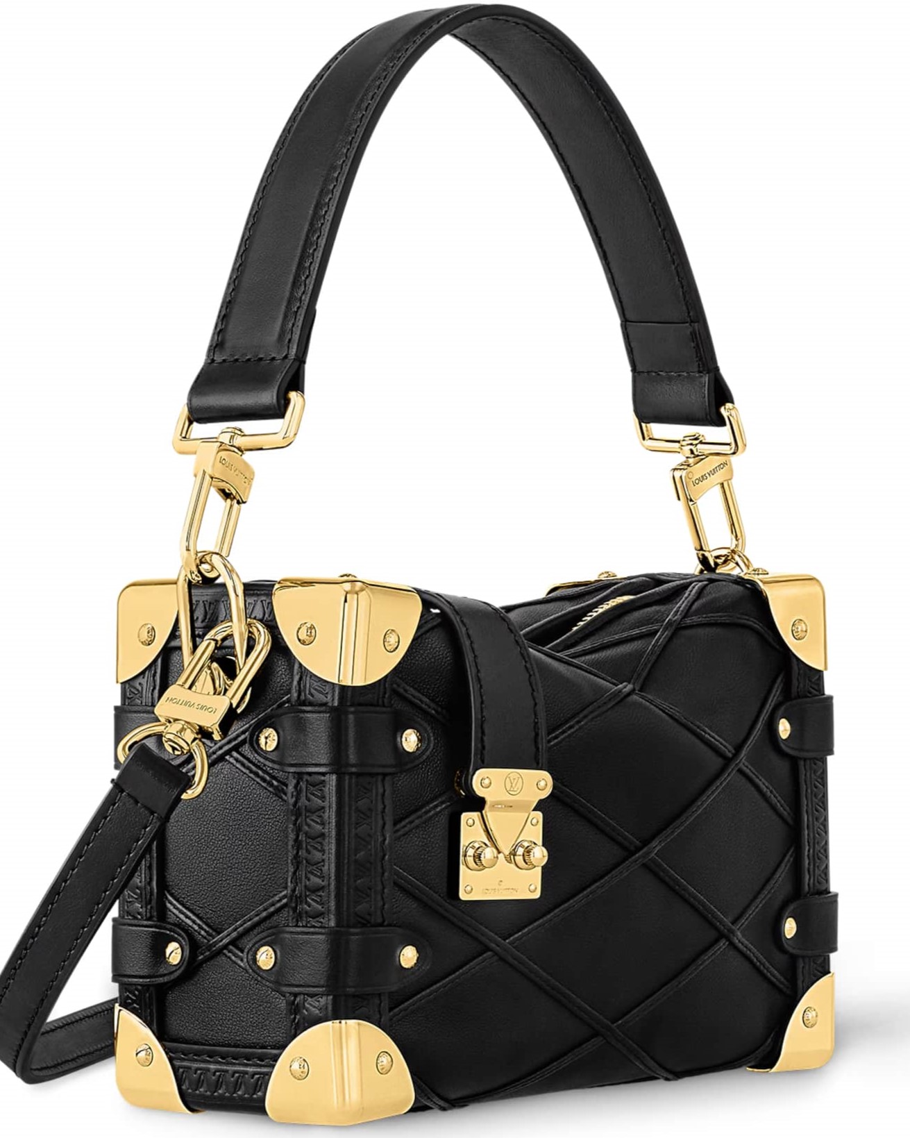 Túi đeo chéo Louis Vuitton Side Trunk PM Malletage Black M83030 8