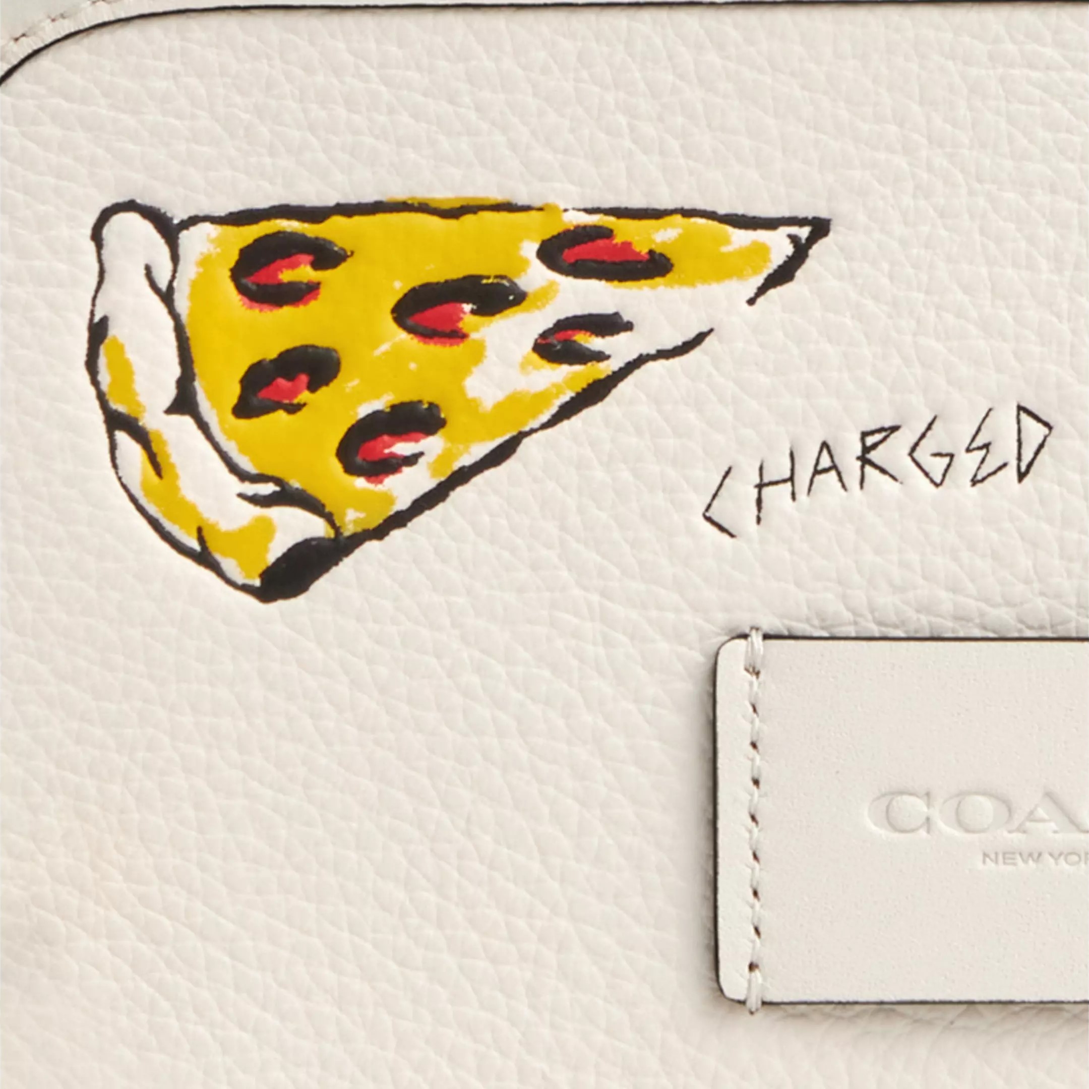 Túi đeo chéo màu trắng Coach Nam Wyatt Crossbody Bag With Sketch Print Multiple Chalk CAJ36 2