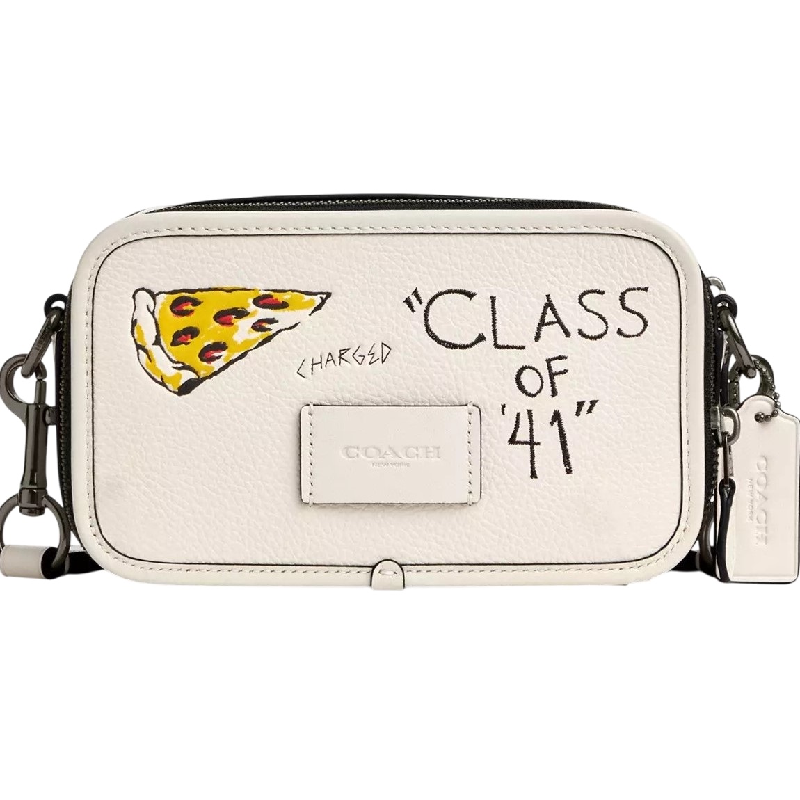 Túi đeo chéo màu trắng Coach Nam Wyatt Crossbody Bag With Sketch Print Multiple Chalk CAJ36 4