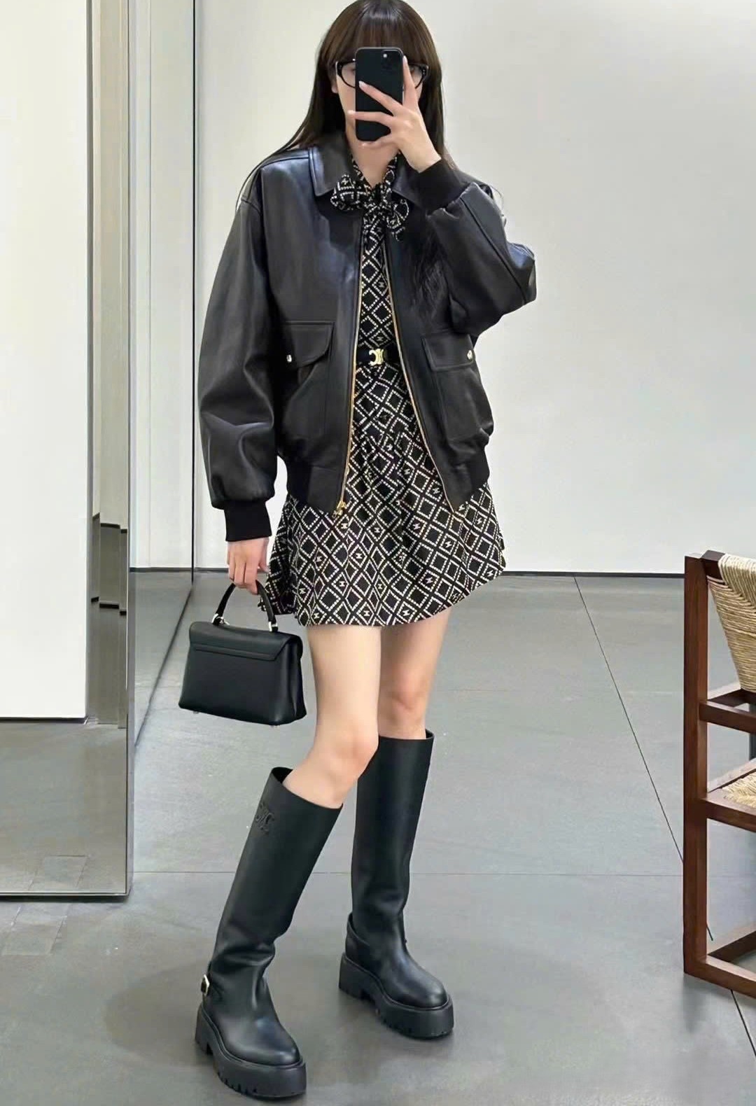 Áo đầm nữ nơ kèm thắt lưng Celine 8