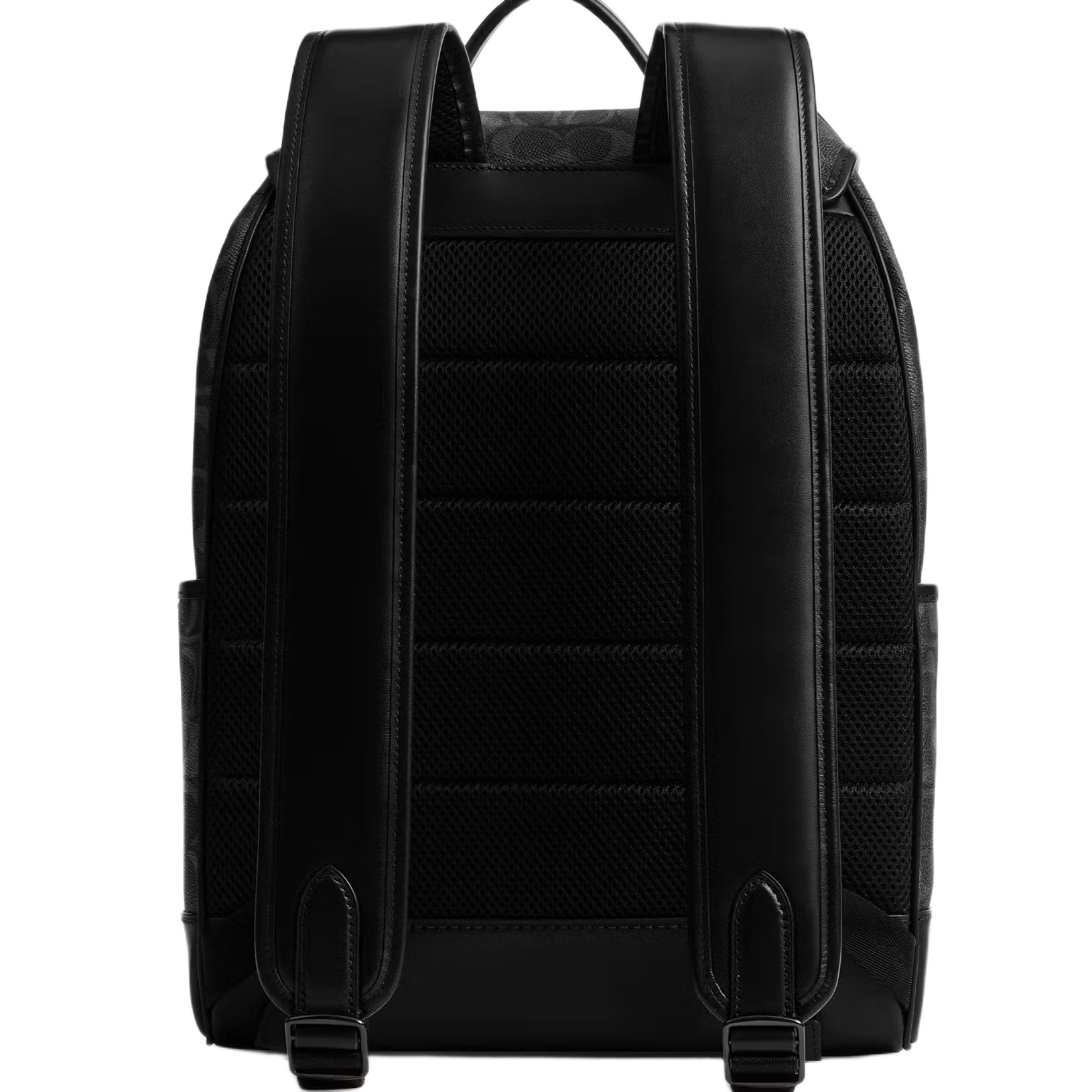 Ba lô Coach League Flap Backpack In Signature Canvas Black CU201 3