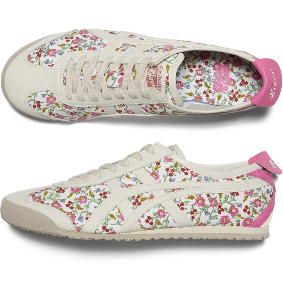 Giày thể thao Onitsuka Tiger nữ Mexico 66 Cream Floral Design 1183C392-101 7