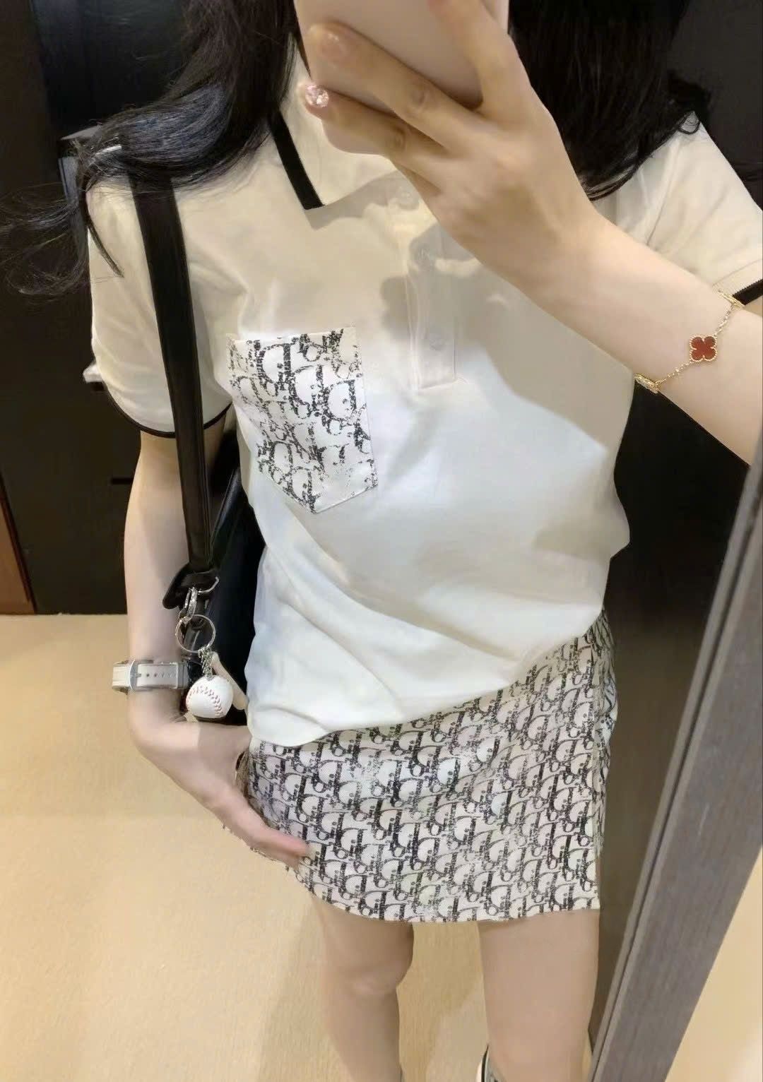 Combo áo và váy quần Dior 2