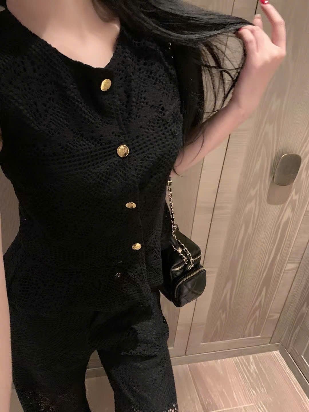Combo bộ áo quần Celine vải ren 7