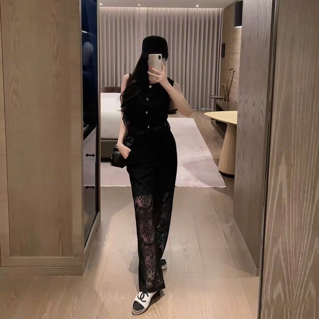 Combo bộ áo quần Celine vải ren 13