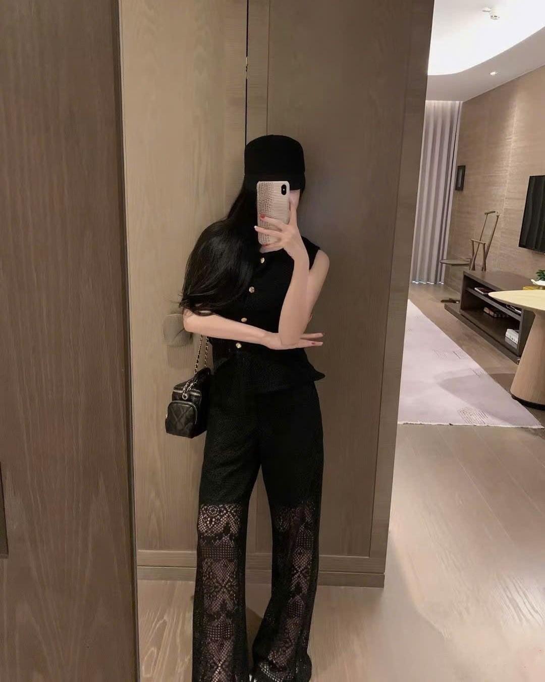 Combo bộ áo quần Celine vải ren 14