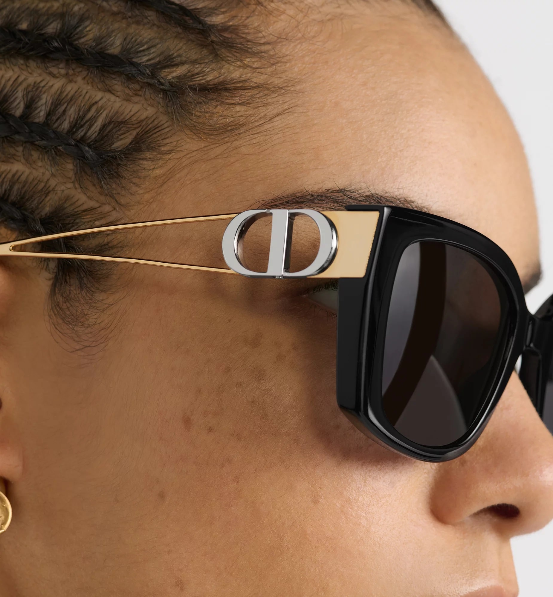 Kính nữ Dior 30Montaigne S13F Black Square Sunglasses 11