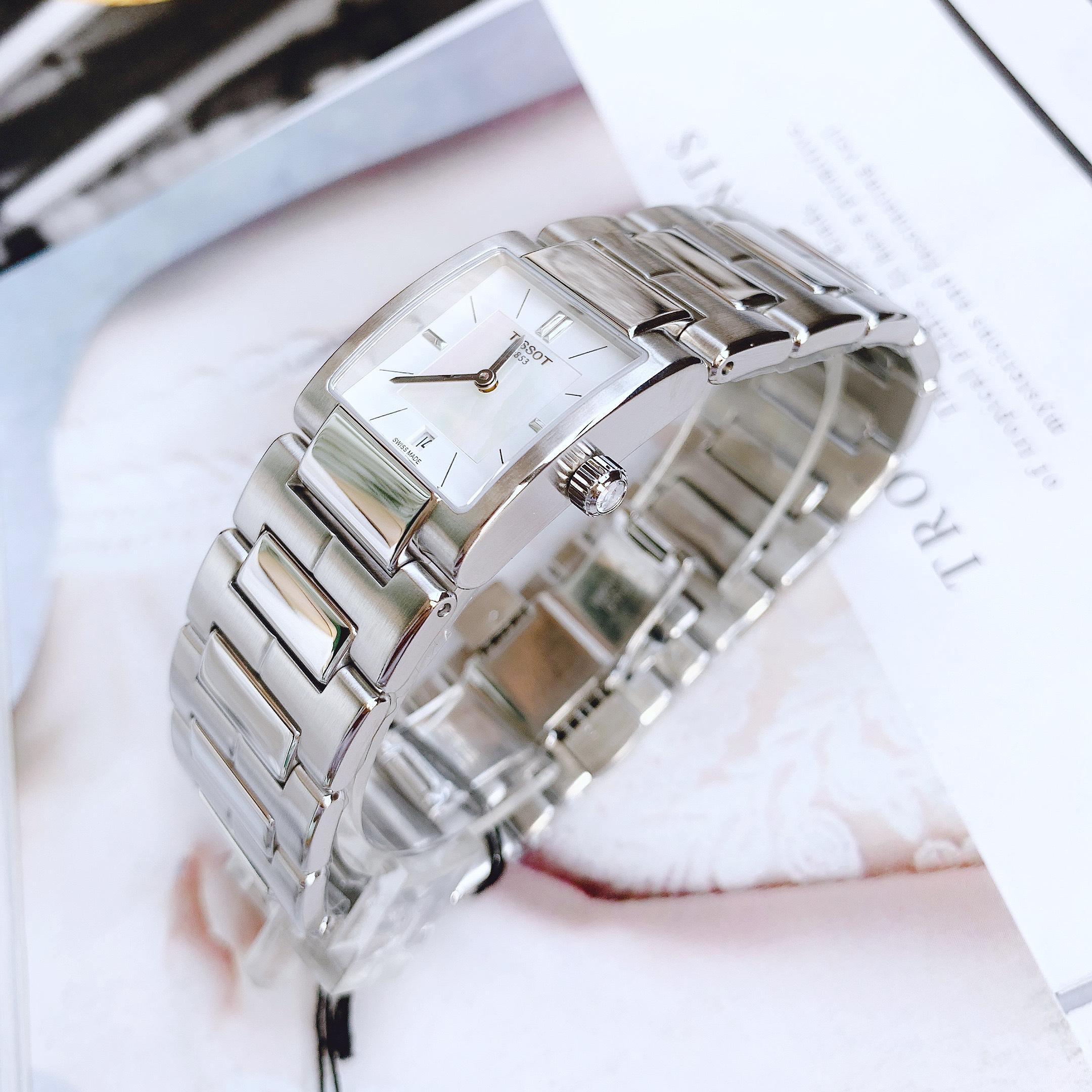 ĐỒNG HỒ DÂY KIM LOẠI TISSOT MOTHER OF PEARL DIAL 4