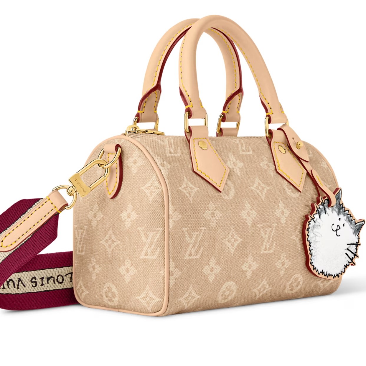 Túi xách Louis Vuitton Speedy Bandouliere 20 Meowgram Canvas 4