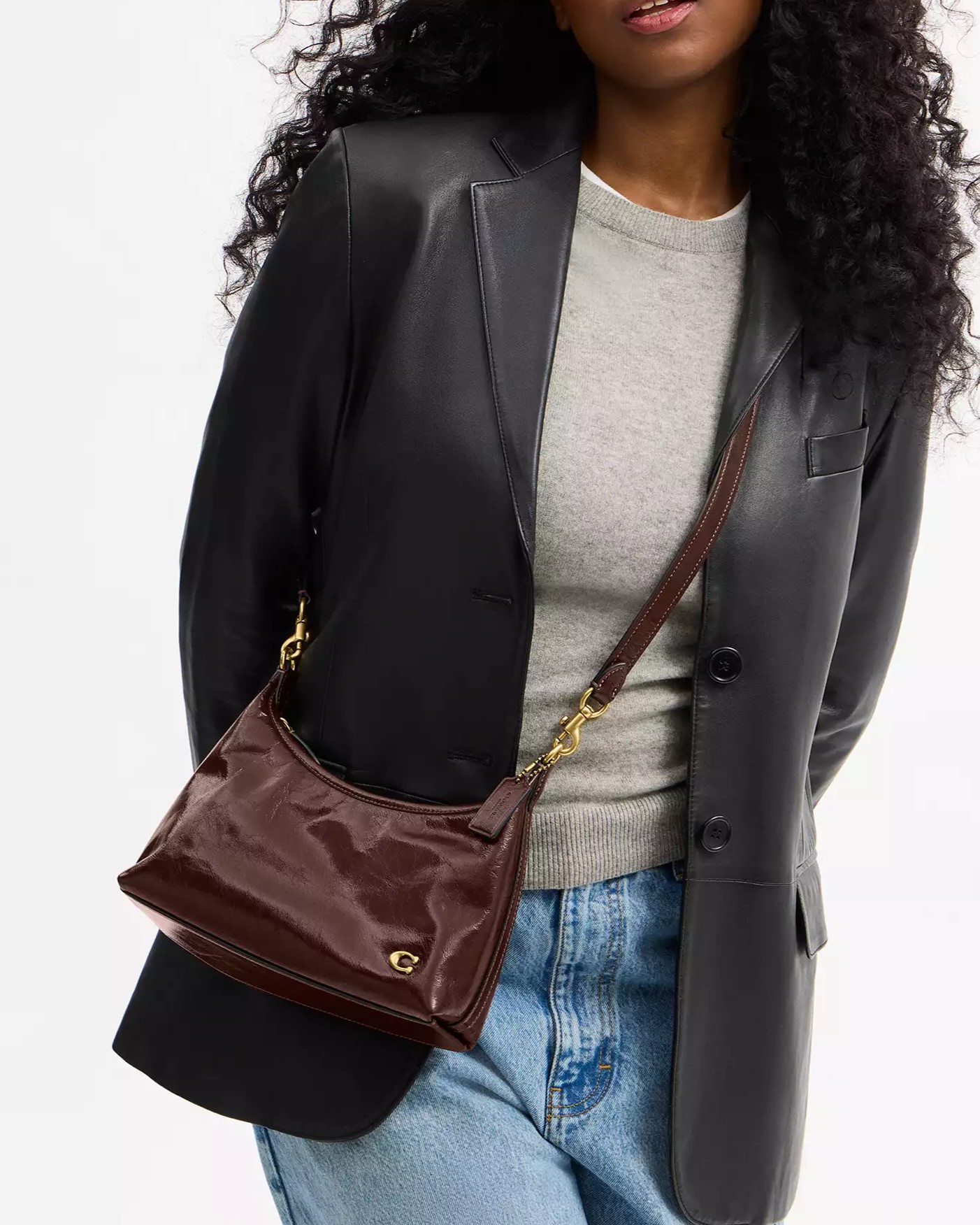 Túi đeo chéo Coach Juliet Shoulder Bag 25 Smooth Leather Brass Maple CAD75 7