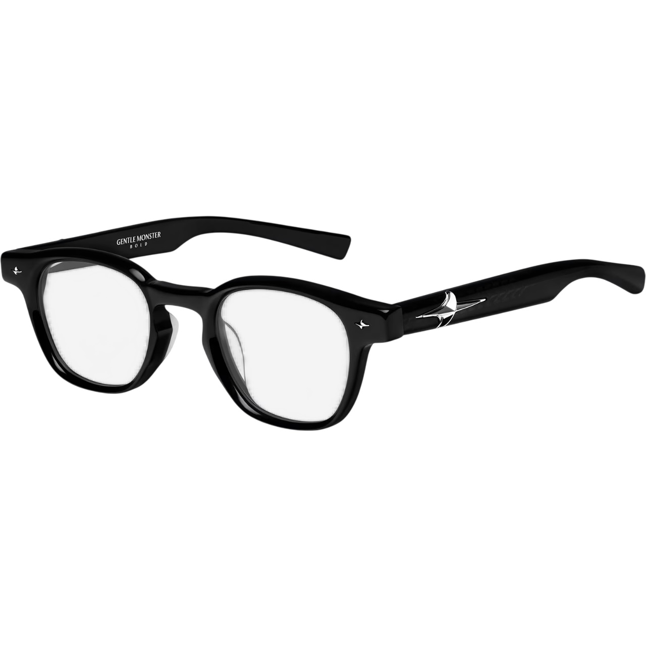 Mắt kính Gentle Monster Joze 01 Clear Lenses Black Acetate Frame 2