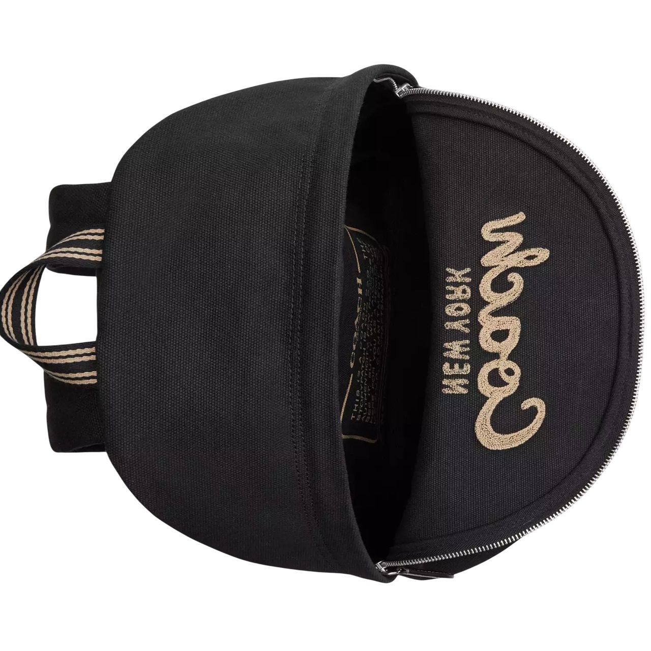 Ba lô Coach Cargo Backpack in Canvas Silver Black CAM76 5