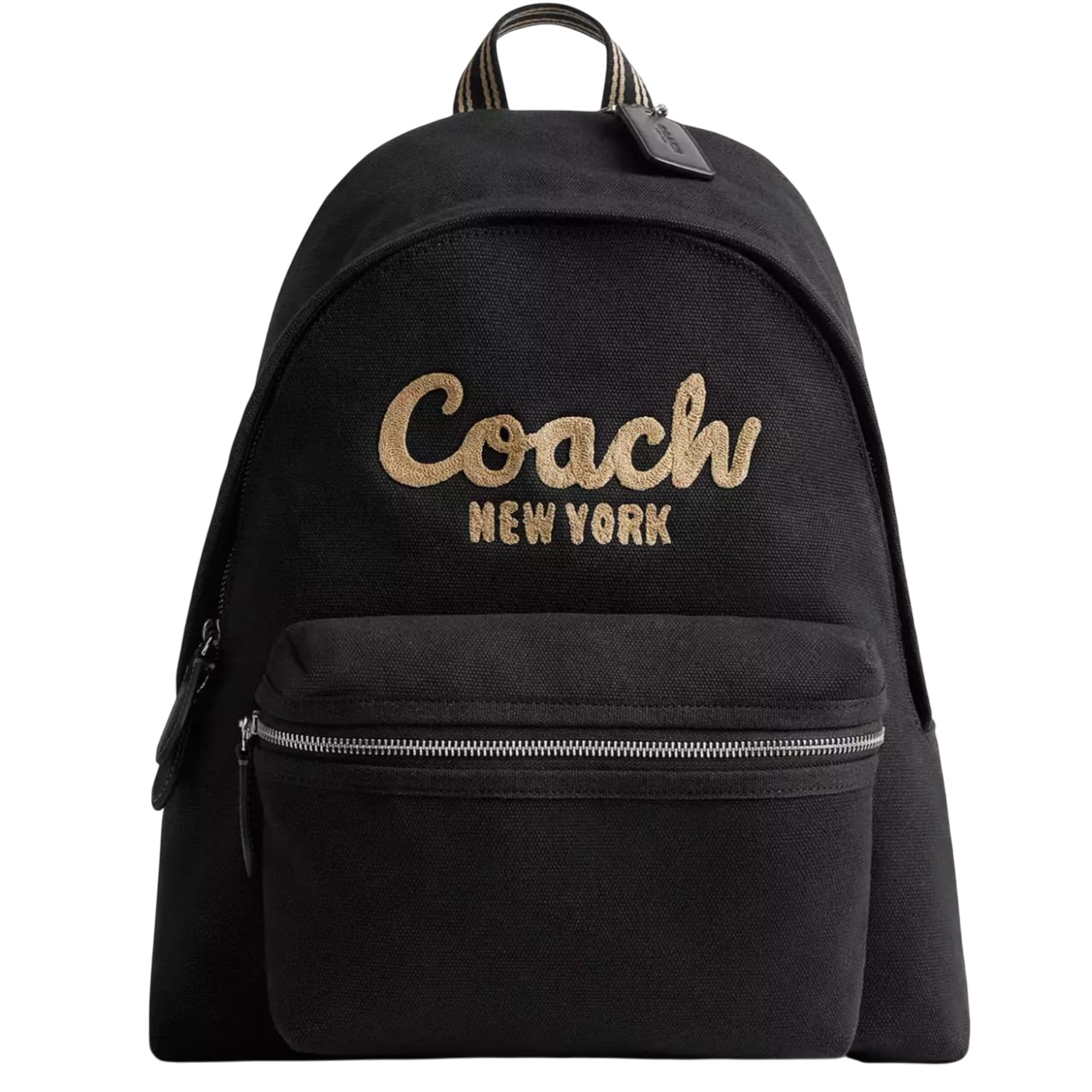 Ba lô Coach Cargo Backpack in Canvas Silver Black CAM76 9