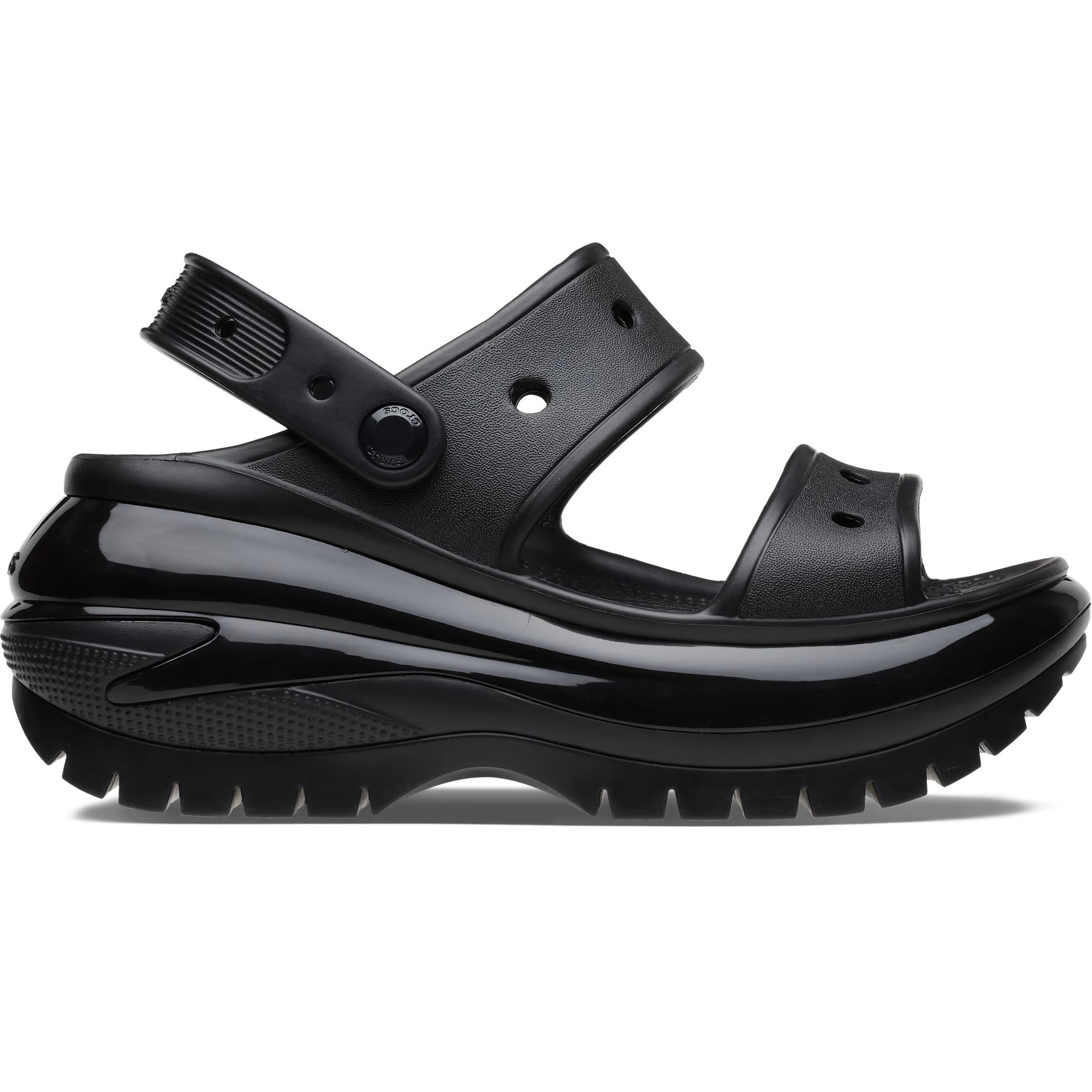 Giày hai quai Crocs Mega Crush Sandals Black 4