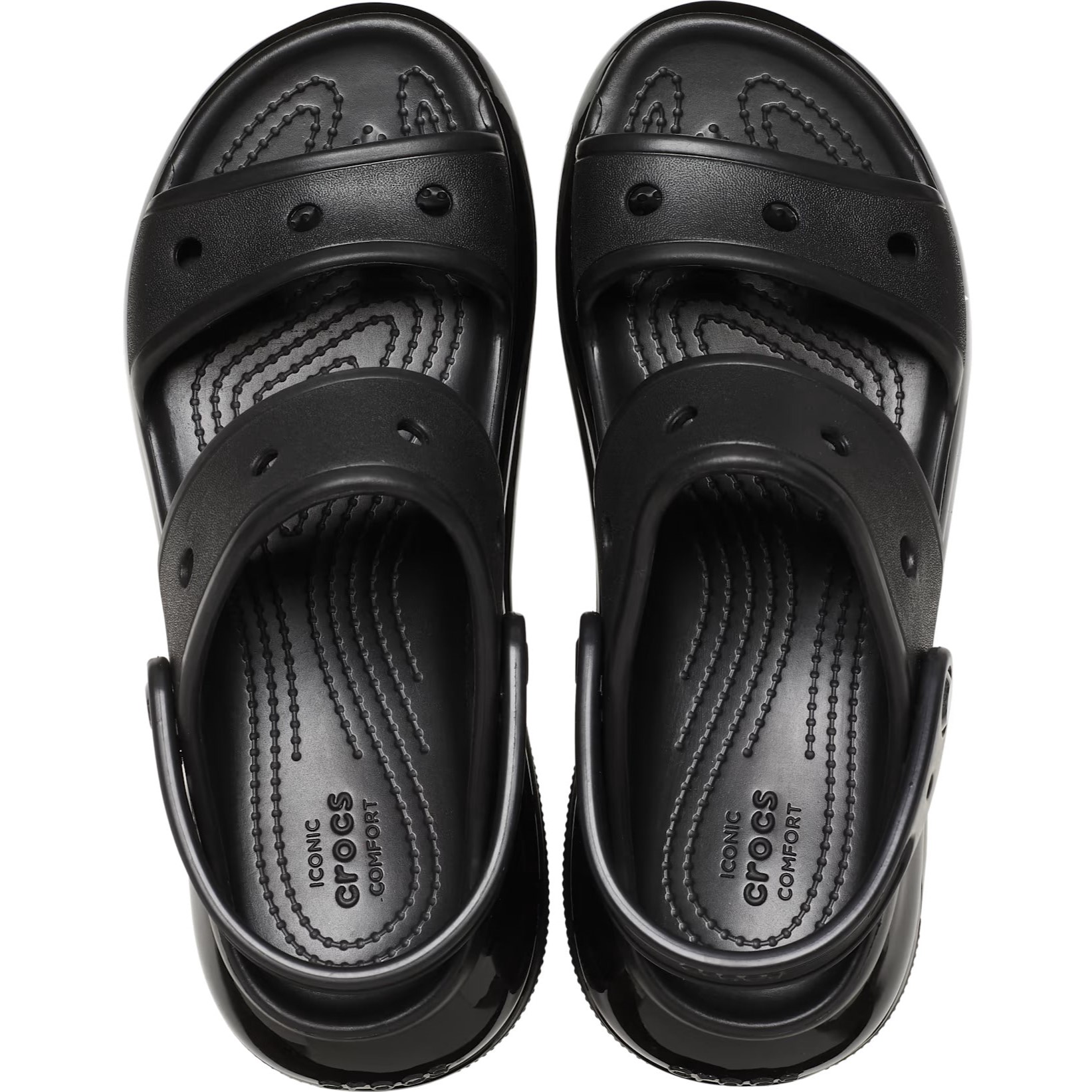 Giày hai quai Crocs Mega Crush Sandals Black 11