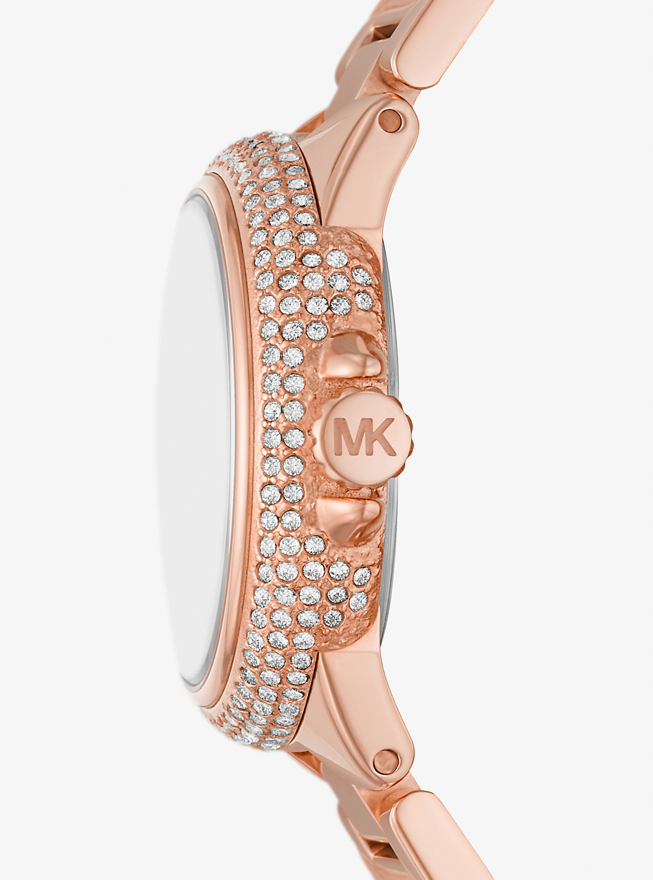 ĐỒNG HỒ ĐEO TAY DÂY KIM LOẠI MK NỮ MICHAEL KORS MINI CAMILLE PAVÉ ROSE GOLD-TONE WATCH MK4700 6
