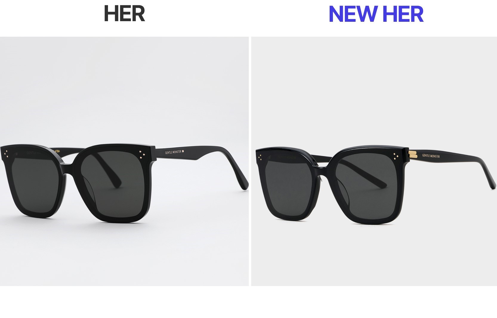 Mắt kính Gentle Monster New Her 01 Classic Square Sunglasses With a Black Acetate Frame 15