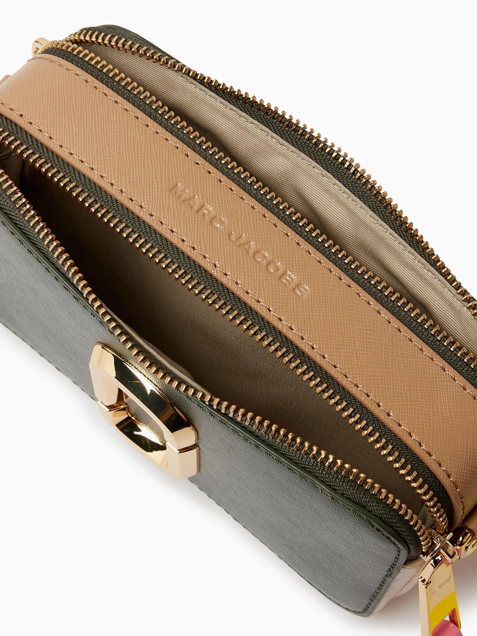 Túi đeo chéo Marc Jacobs màu xanh The Bi-Color Snapshot Forest Multi Leather Camera Bag 1