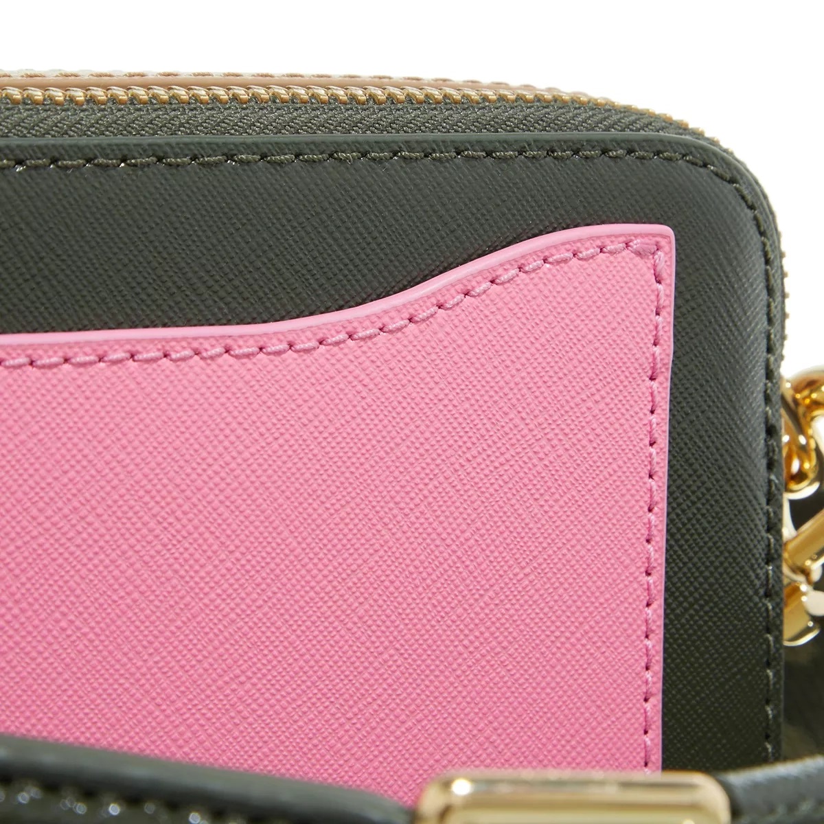 Túi đeo chéo Marc Jacobs màu xanh The Bi-Color Snapshot Forest Multi Leather Camera Bag 12