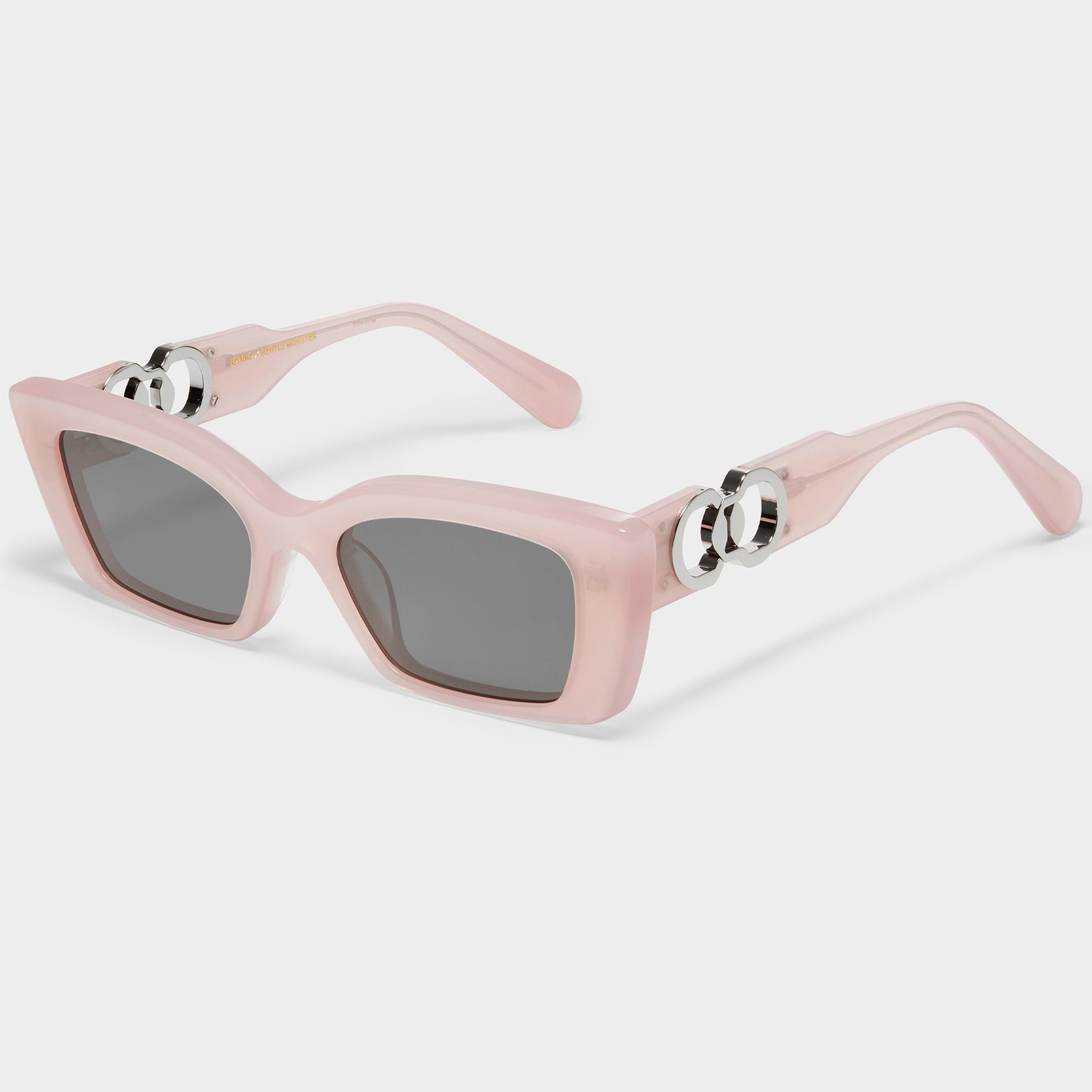 Kính mát Gentle Monster x Jennie La Peche Rectangular Pink Acetate Frame PC4 1