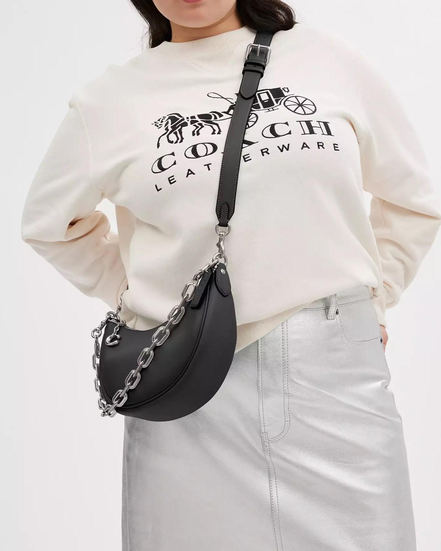 Túi xách Coach Mira Shoulder Bag Black CM583 10