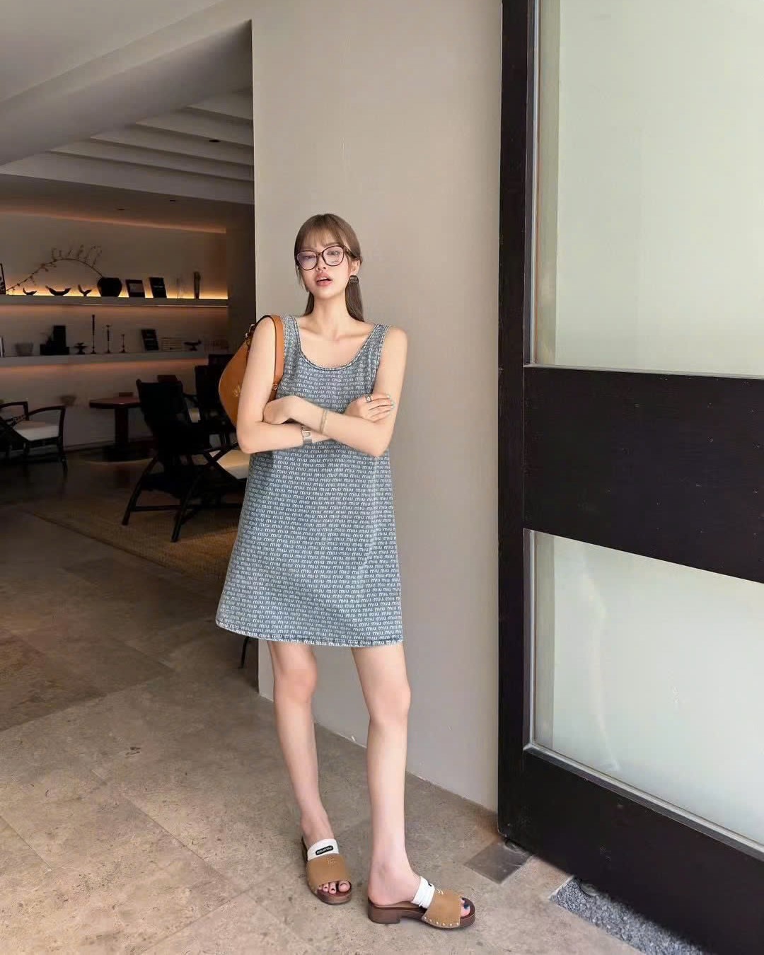 Đầm ba lỗ Miu Miu 1