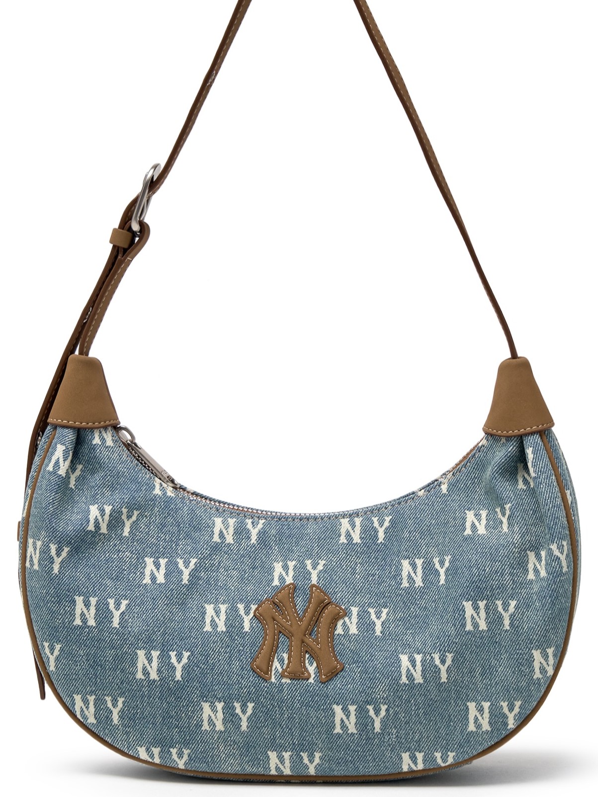 Túi xách MLB Classic Monogram Vintage Denim Hobo Bag New York Yankees Blue 3ABQMV55N-50BLL 4