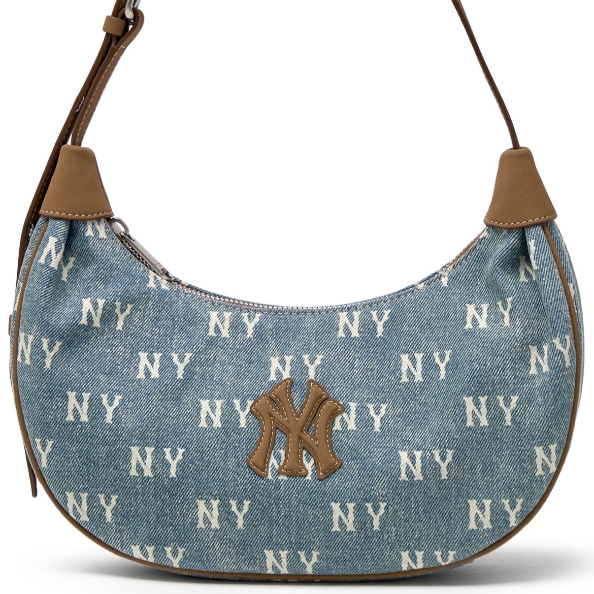 Túi xách MLB Classic Monogram Vintage Denim Hobo Bag New York Yankees Blue 3ABQMV55N-50BLL 12