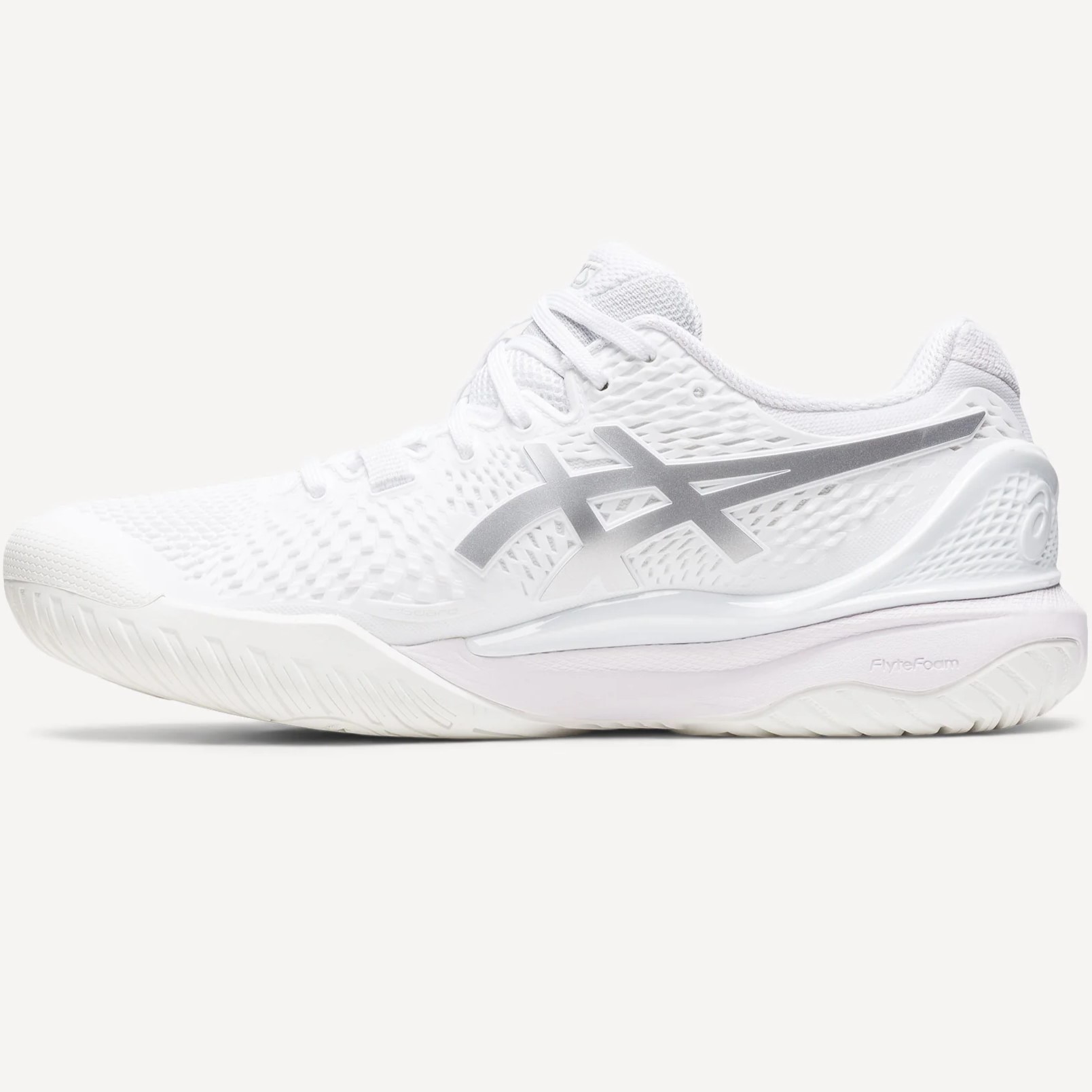 GIÀY CHAY BỘ ASICS NỮ GEL-RESOLUTION 9 WOMENS TENNIS SHOES WHITE PURE SILVER 1042A208-100 4