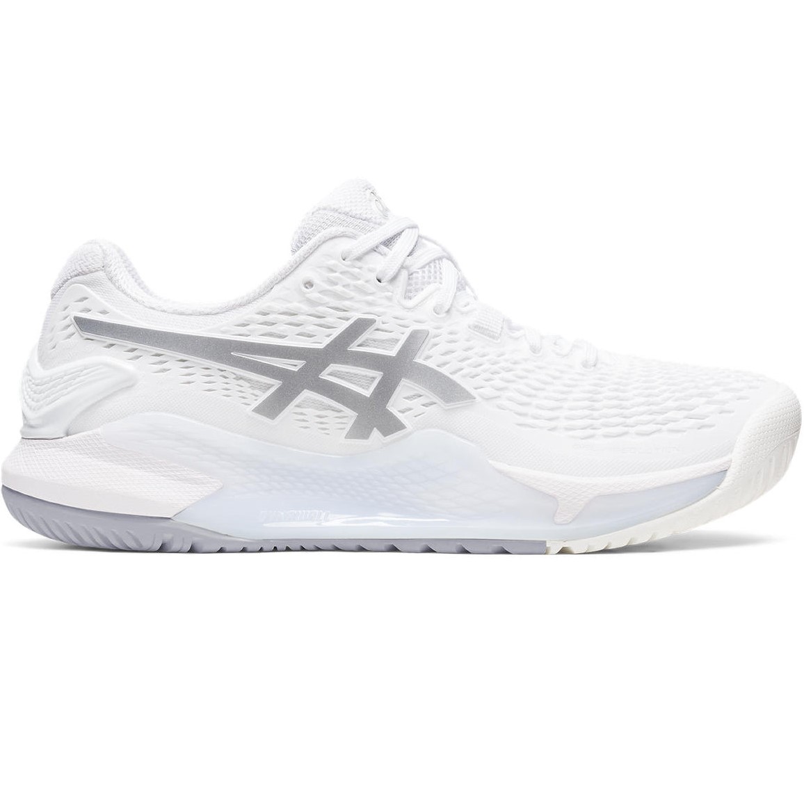 GIÀY CHAY BỘ ASICS NỮ GEL-RESOLUTION 9 WOMENS TENNIS SHOES WHITE PURE SILVER 1042A208-100 6