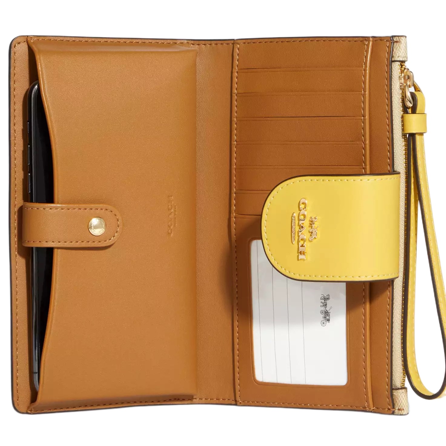 Ví cầm tay điện thoại Coach Phone Wallet In Signature Canvas With Dreamy Veggie Print C8751 4