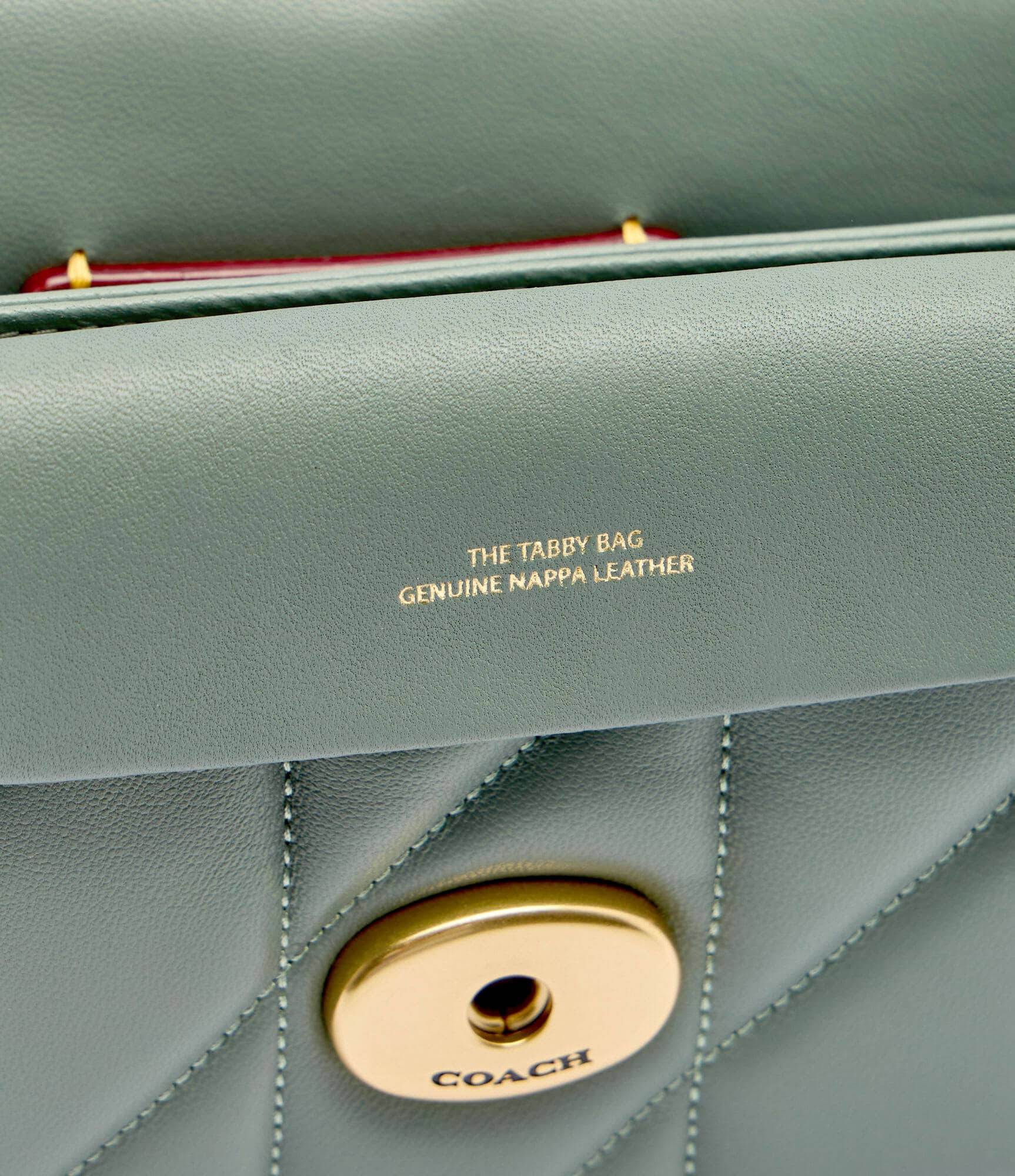 Túi đeo chéo Coach Tabby Shoulder Bag 20 With Pillow Quilting Nappa Leather Sage CP149 4