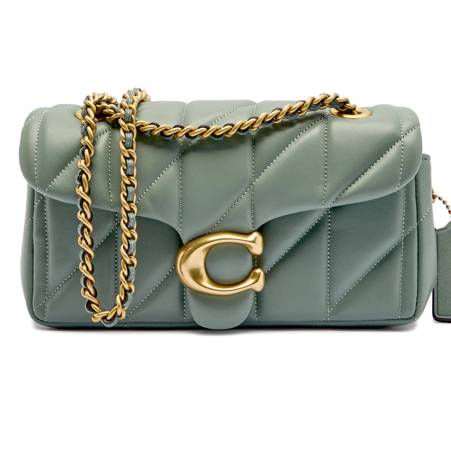 Túi đeo chéo Coach Tabby Shoulder Bag 20 With Pillow Quilting Nappa Leather Sage CP149 2