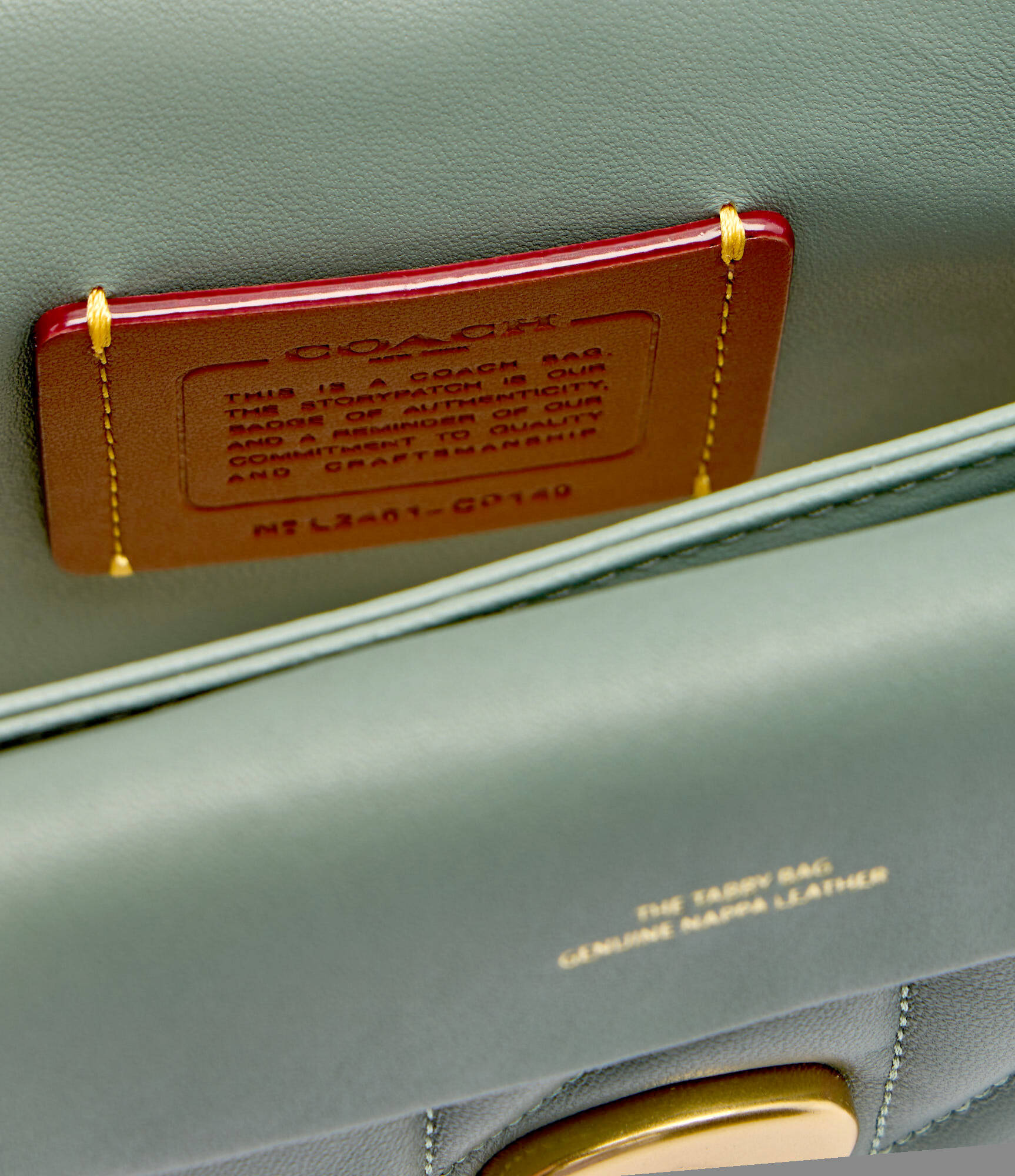 Túi đeo chéo Coach Tabby Shoulder Bag 20 With Pillow Quilting Nappa Leather Sage CP149 5