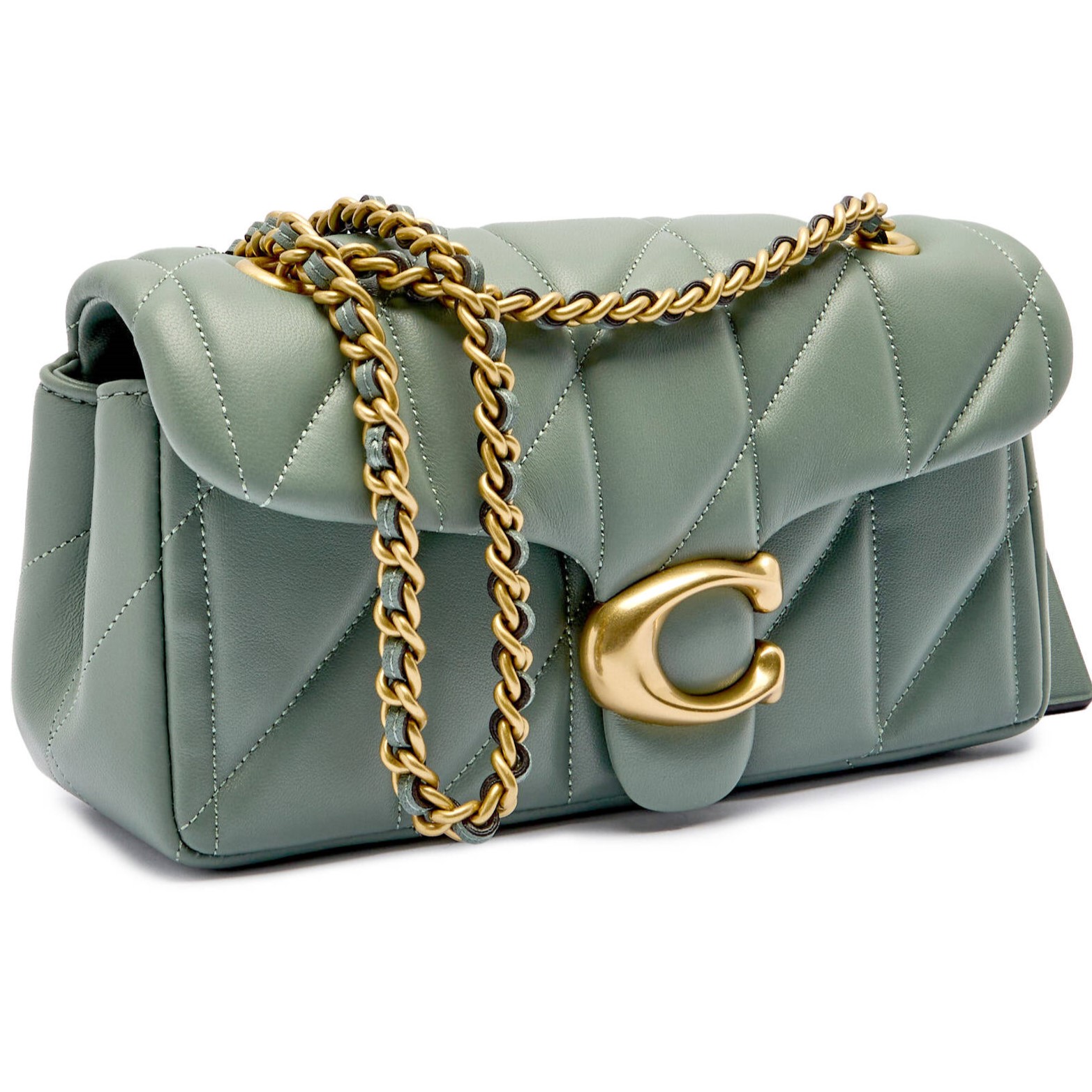 Túi đeo chéo Coach Tabby Shoulder Bag 20 With Pillow Quilting Nappa Leather Sage CP149 14