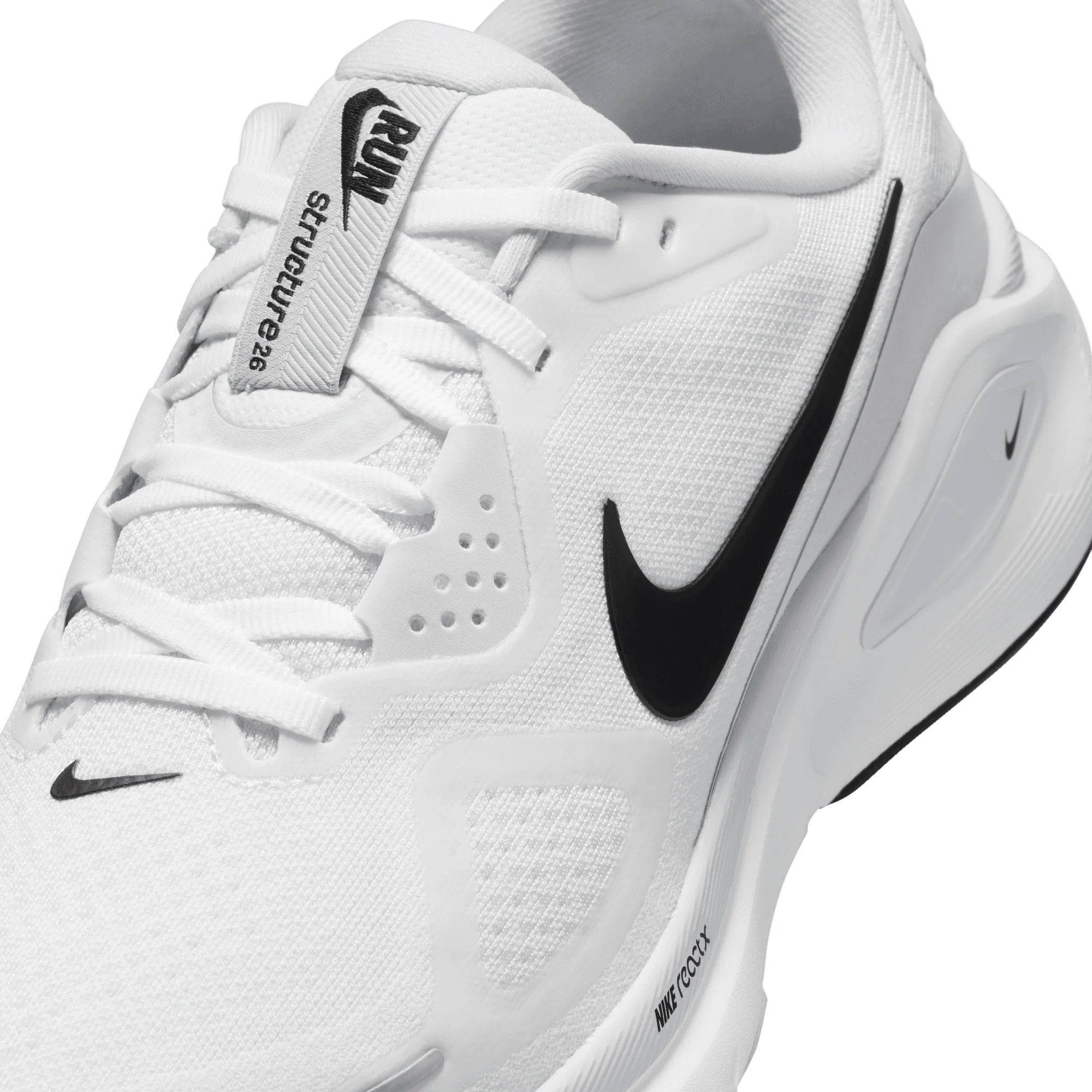Giày thể thao màu trắng Nike Structure 26 Road Running Shoes White Pure Platinum HJ1101-101 8