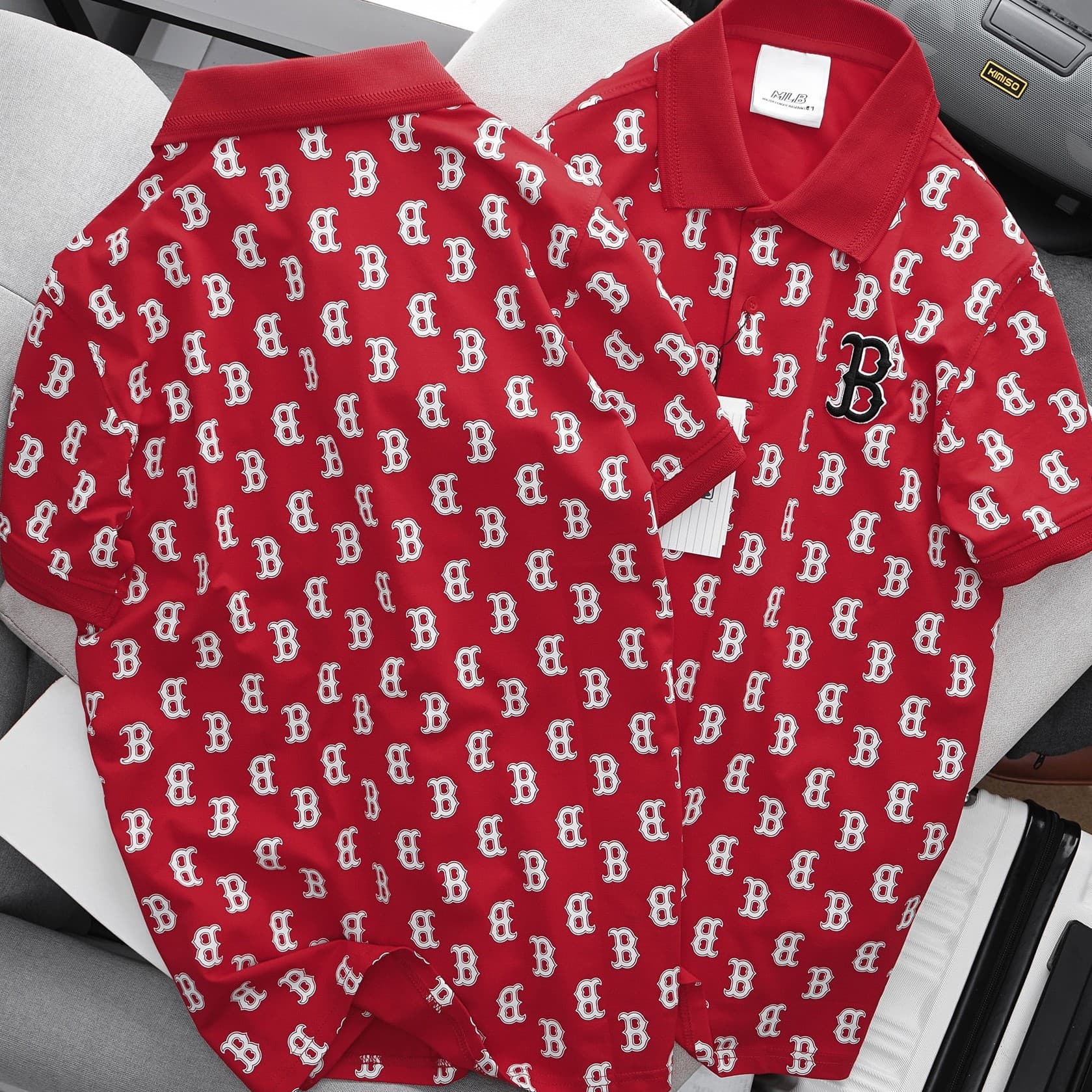 ÁO THUN UNISEX POLO MLB BOSTON 8