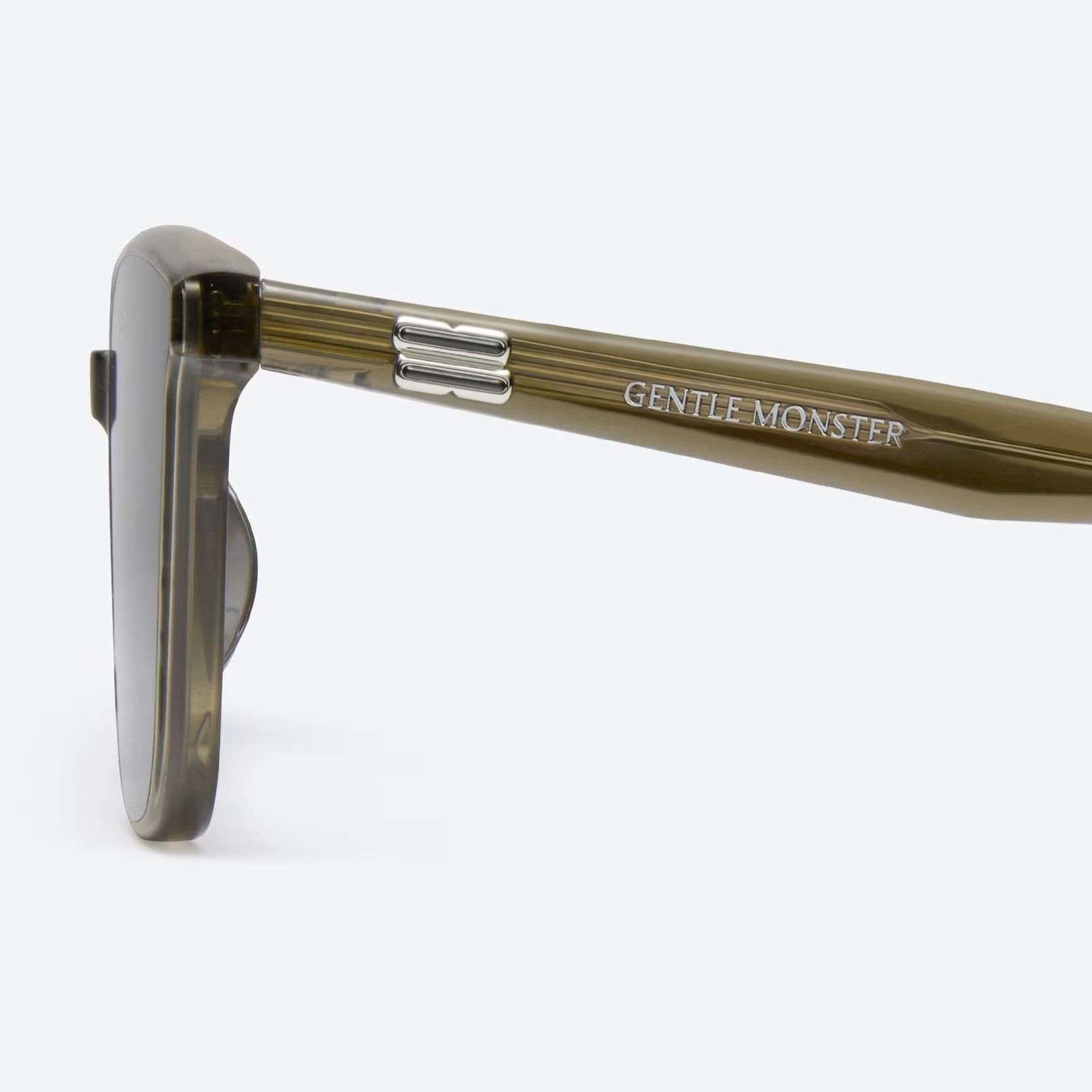 MẮT KÍNH GM GENTLE MONSTER PINO KC1 BLACK LENSES TRANSLUCENT KHAKI ACETATE FRAME 9