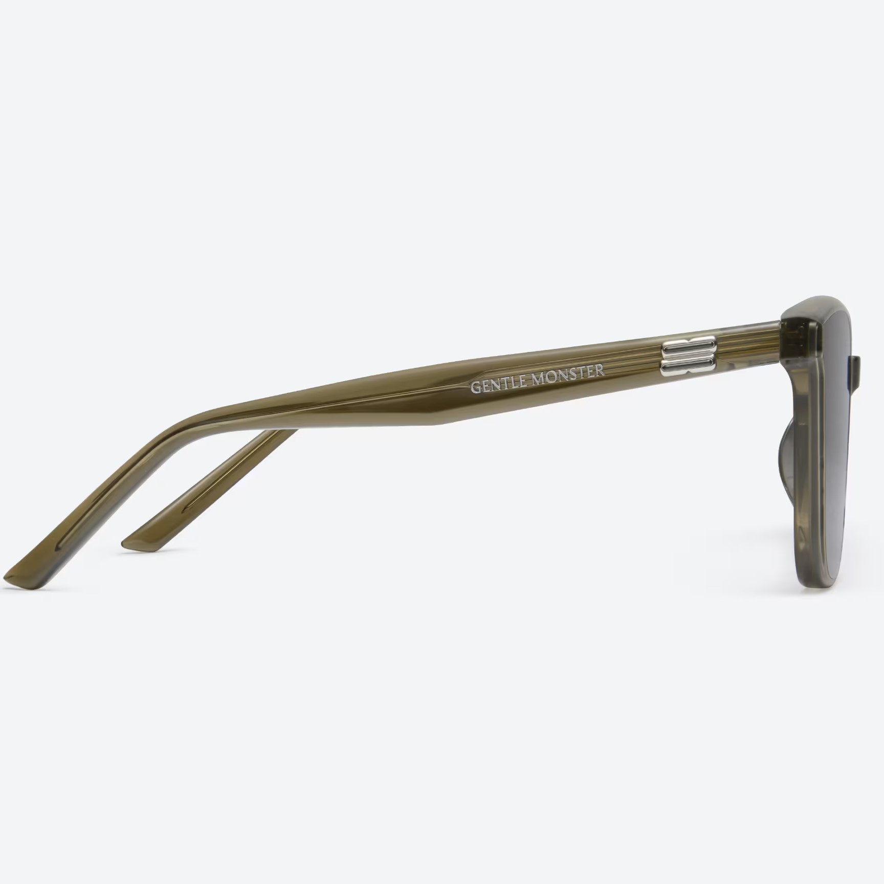 MẮT KÍNH GM GENTLE MONSTER PINO KC1 BLACK LENSES TRANSLUCENT KHAKI ACETATE FRAME 11