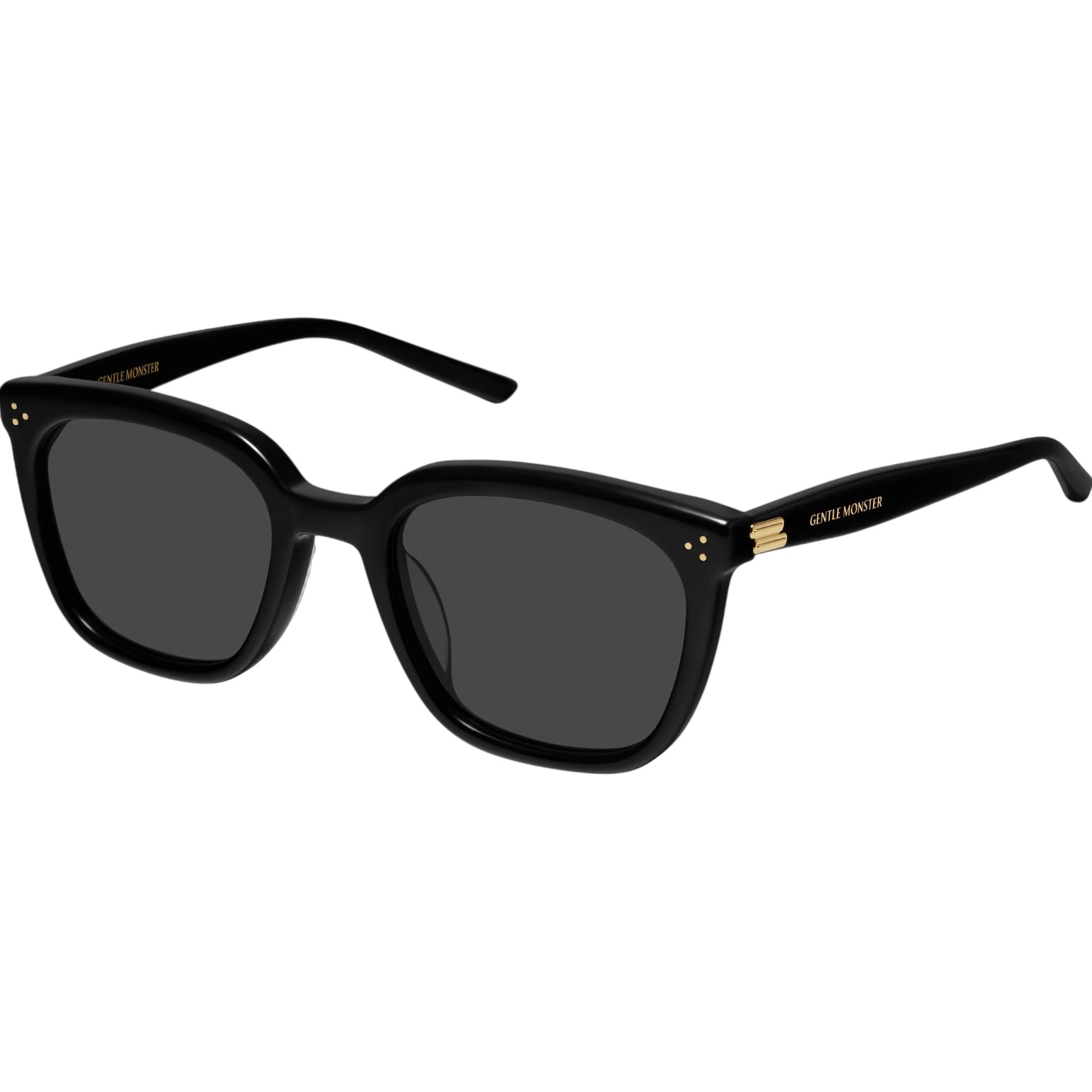 Mắt kính Gentle Monster Bloomo 01 Classic Square Black Lenses Sunglasses in Black Acetate Frame 4
