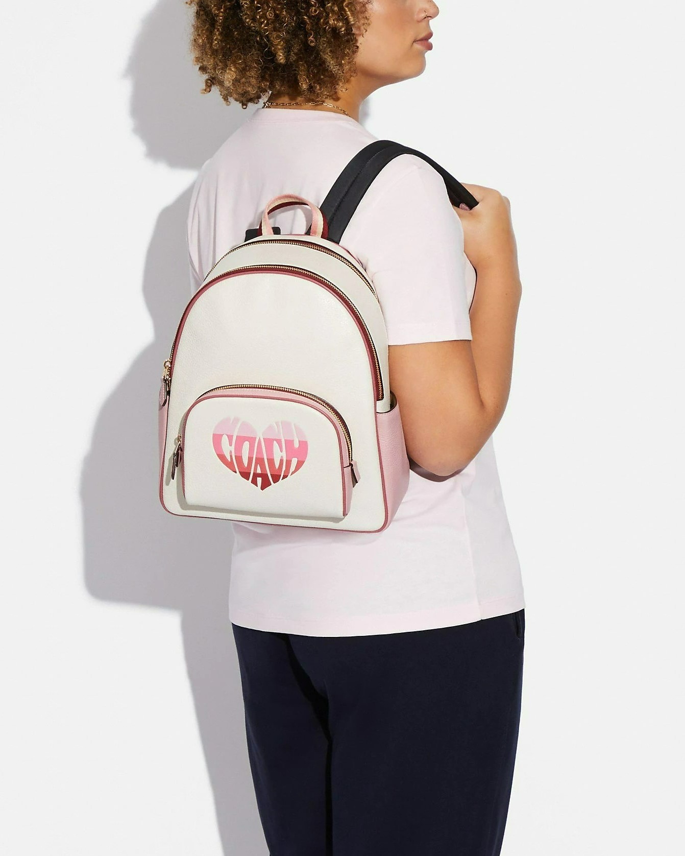BALO COACH COURT BACKPACK WITH STRIPE HEART MOTIF 3
