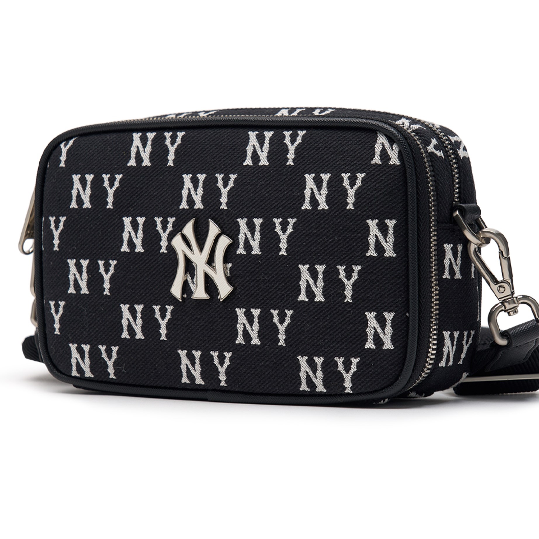 Túi Đeo Chéo màu đen MLB Mini Monogram Jacquard New York Yankees 3ACRS014N-50BKS 1