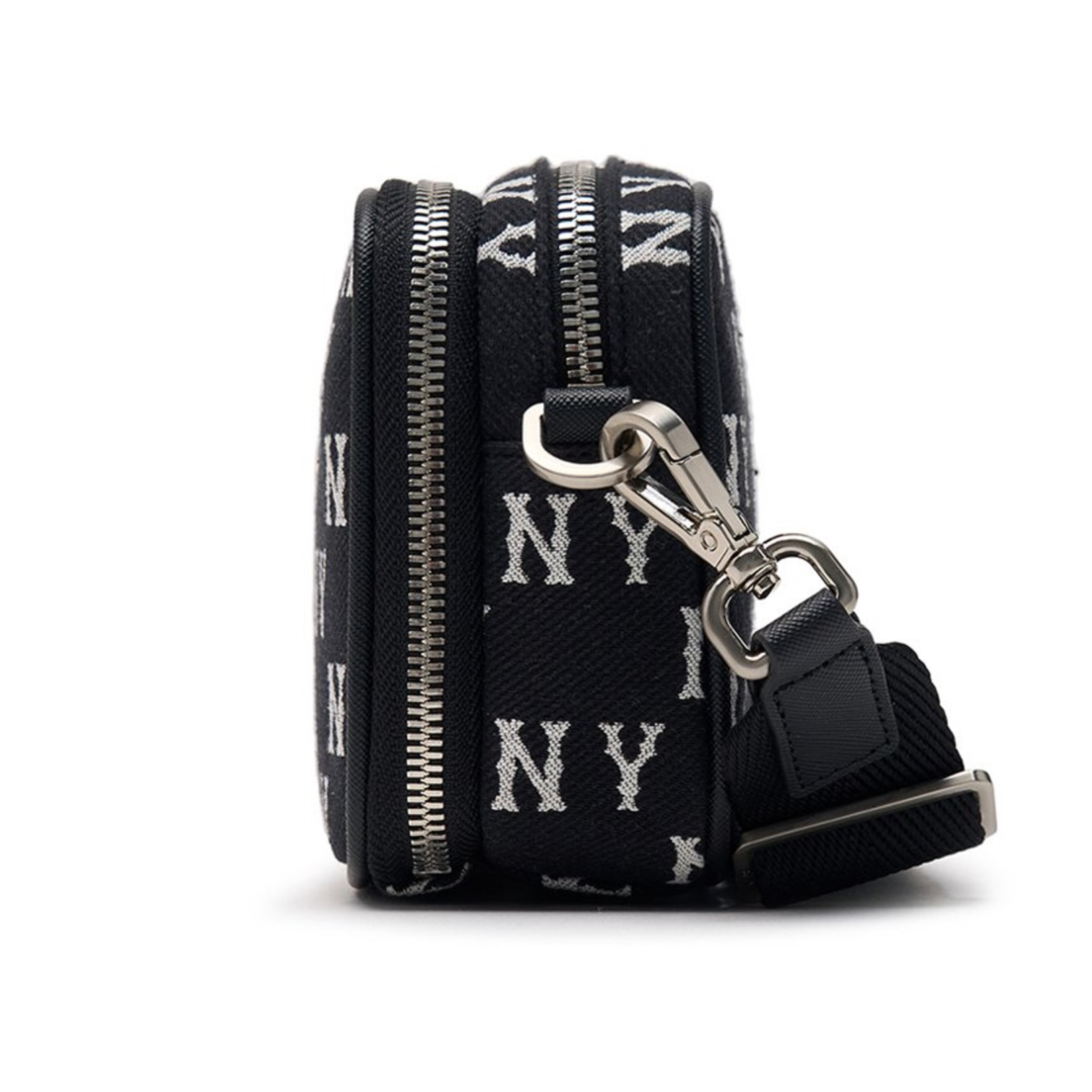 Túi Đeo Chéo màu đen MLB Mini Monogram Jacquard New York Yankees 3ACRS014N-50BKS 3