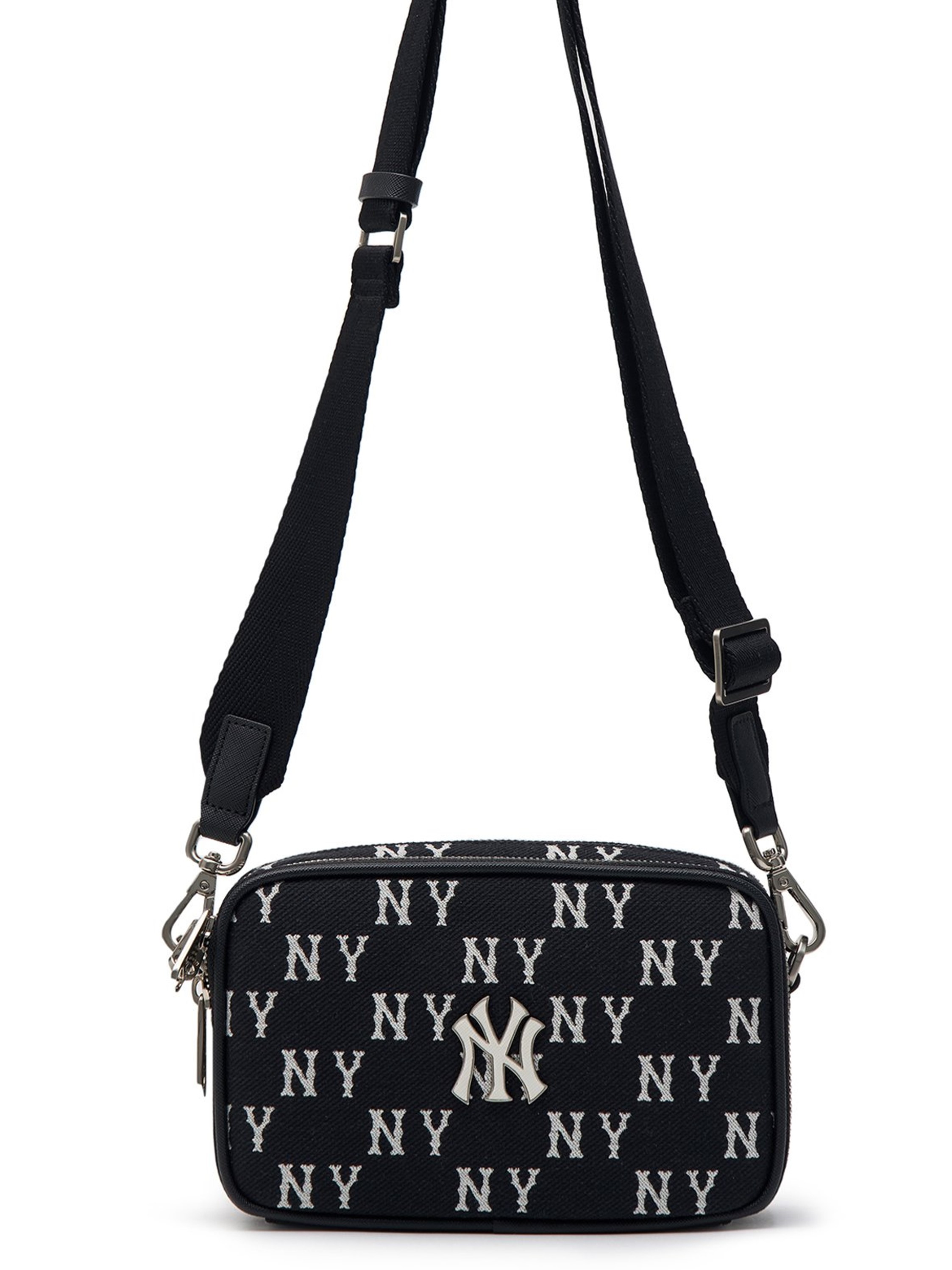 Túi Đeo Chéo màu đen MLB Mini Monogram Jacquard New York Yankees 3ACRS014N-50BKS 5