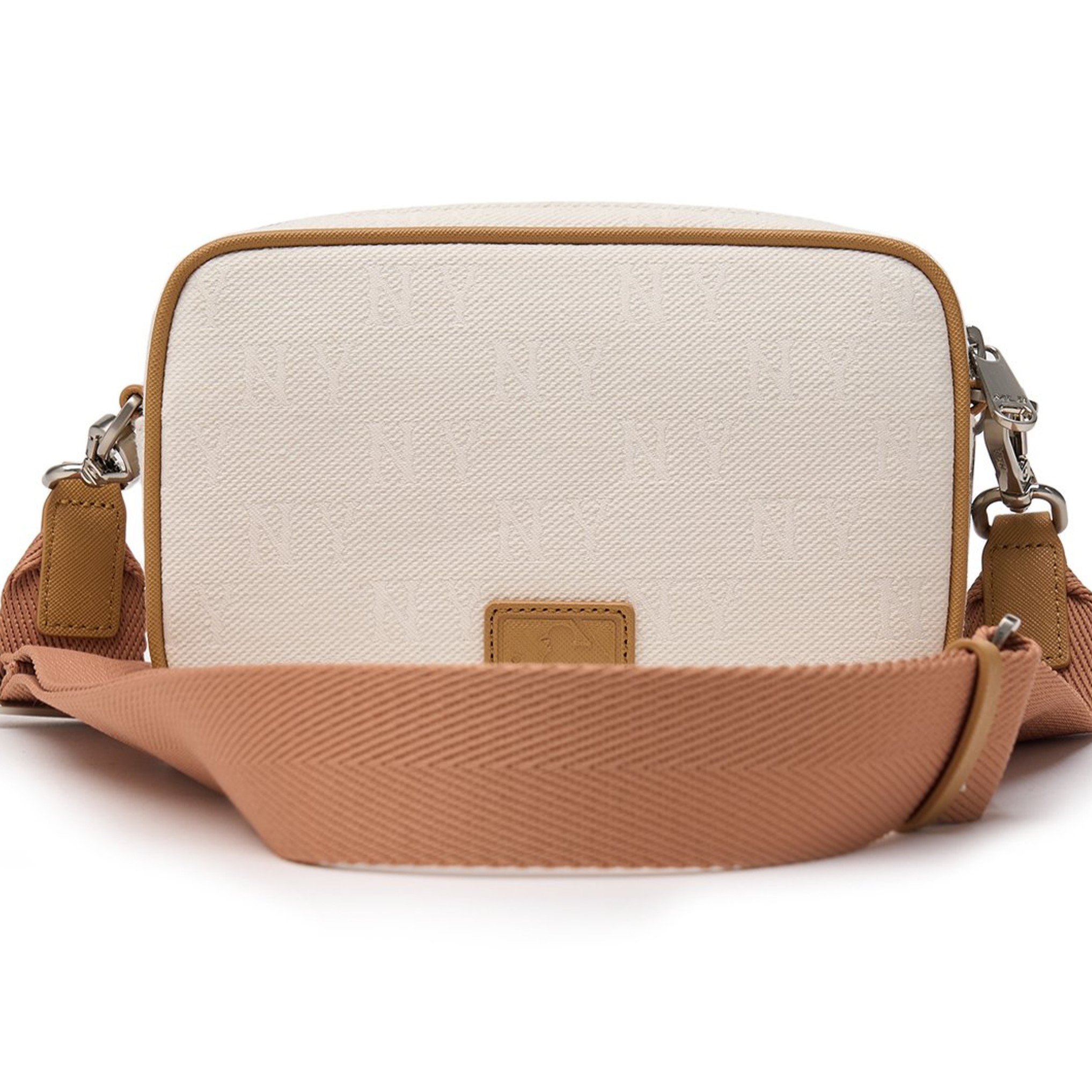 Túi Đeo Chéo màu kem MLB Classic Monogram Jacquard Mini Crossbody New York Yankees 3ACRS014N-50CRD 2